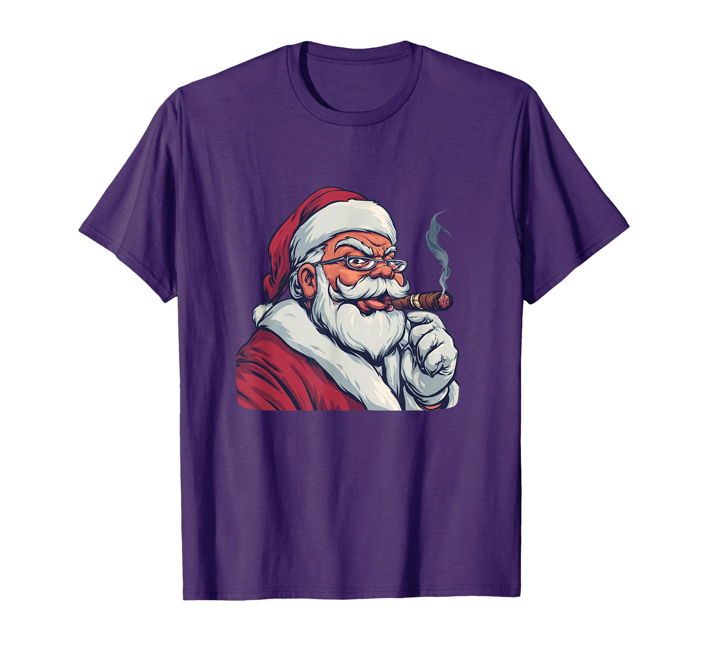 Funny Christmas Cigar with This Santa Claus Costume T-Shirt