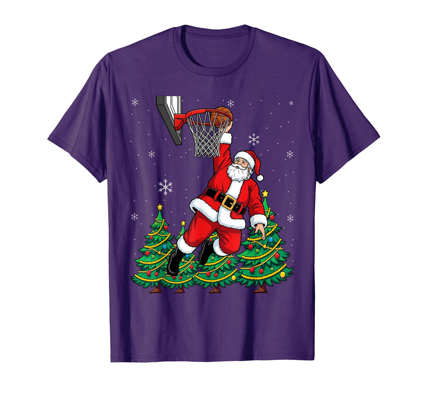 Basketball Christmas Santa Players Coach T-Shirt