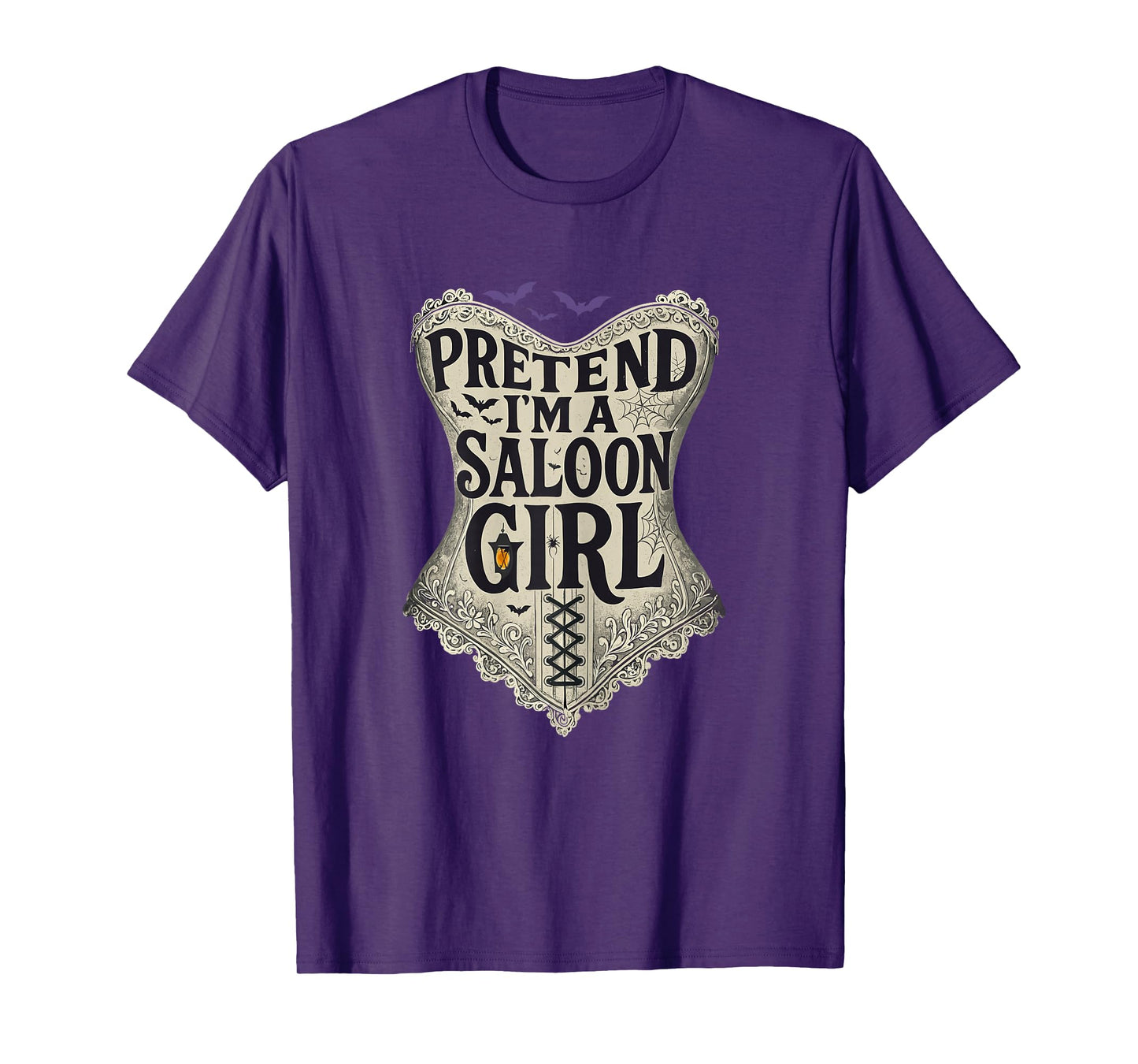Pretend Im a Saloon Girl Western Bartender Halloween Costume T-Shirt