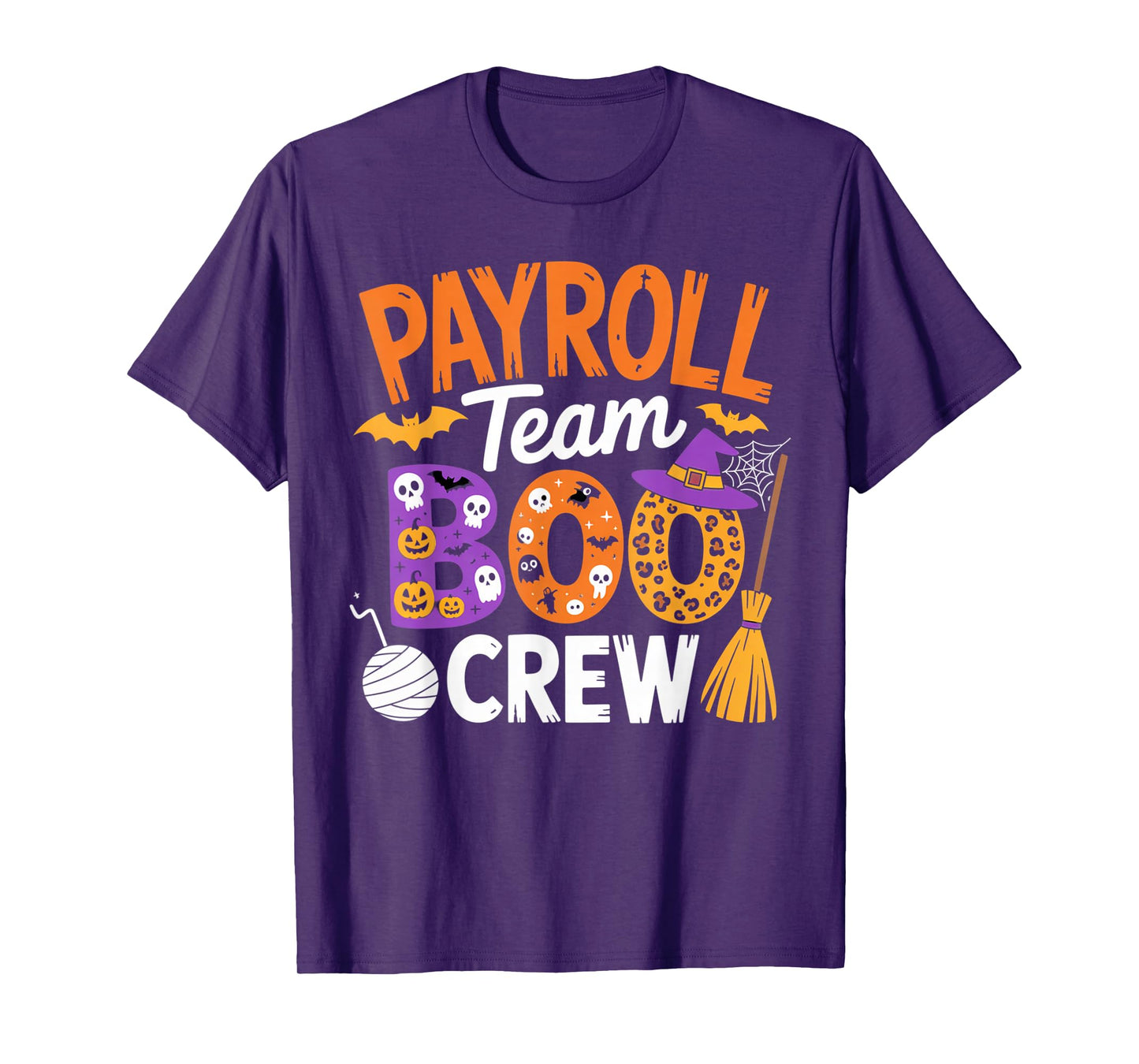Payroll Team Boo Crew Halloween Matching Spooky Outfit T-Shirt