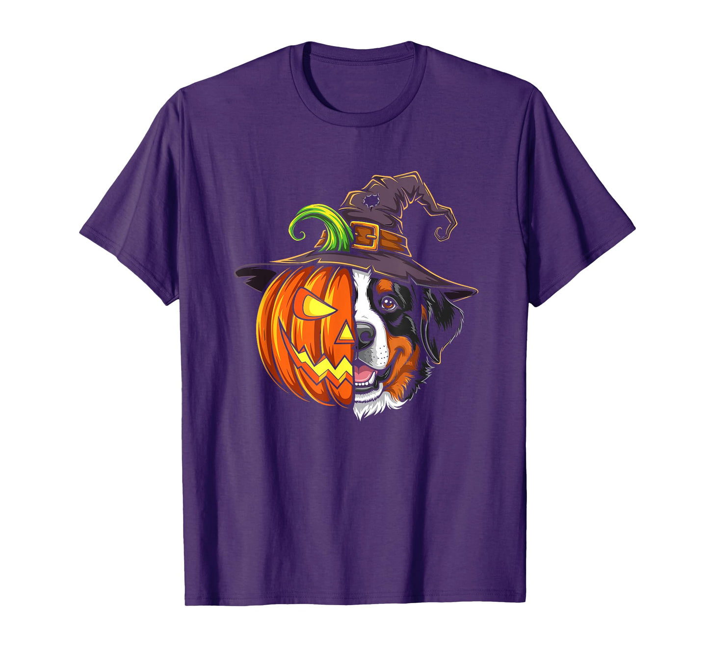 Bernese Moutain Pumpkin Jack O Lantern Halloween Kids Mens T-Shirt