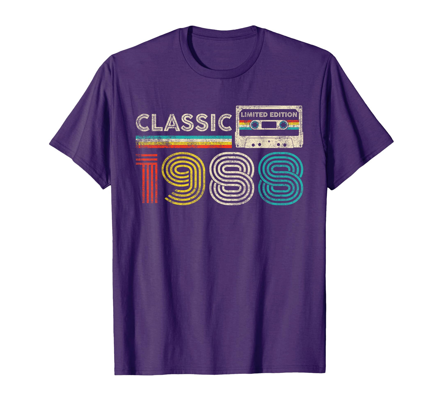 Classic 1988 Vintage 1988 Cassette Tape Men Women Birthday T-Shirt
