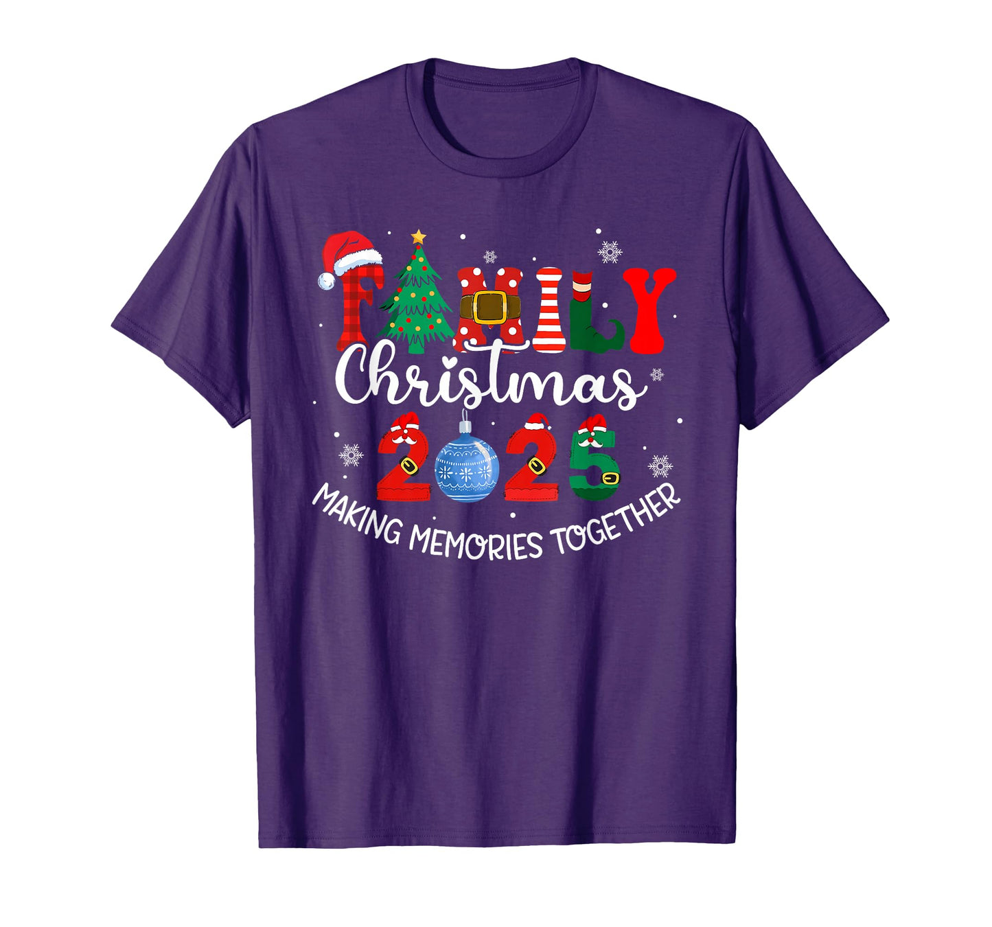 Family Christmas 2025 Matching Outfit Xmas Squad Santa Xmas T-Shirt