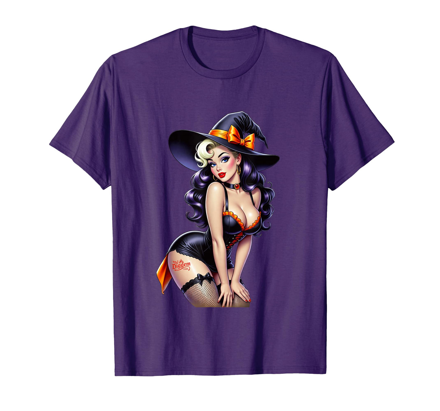 Midnight Witch Pinup T-Shirt
