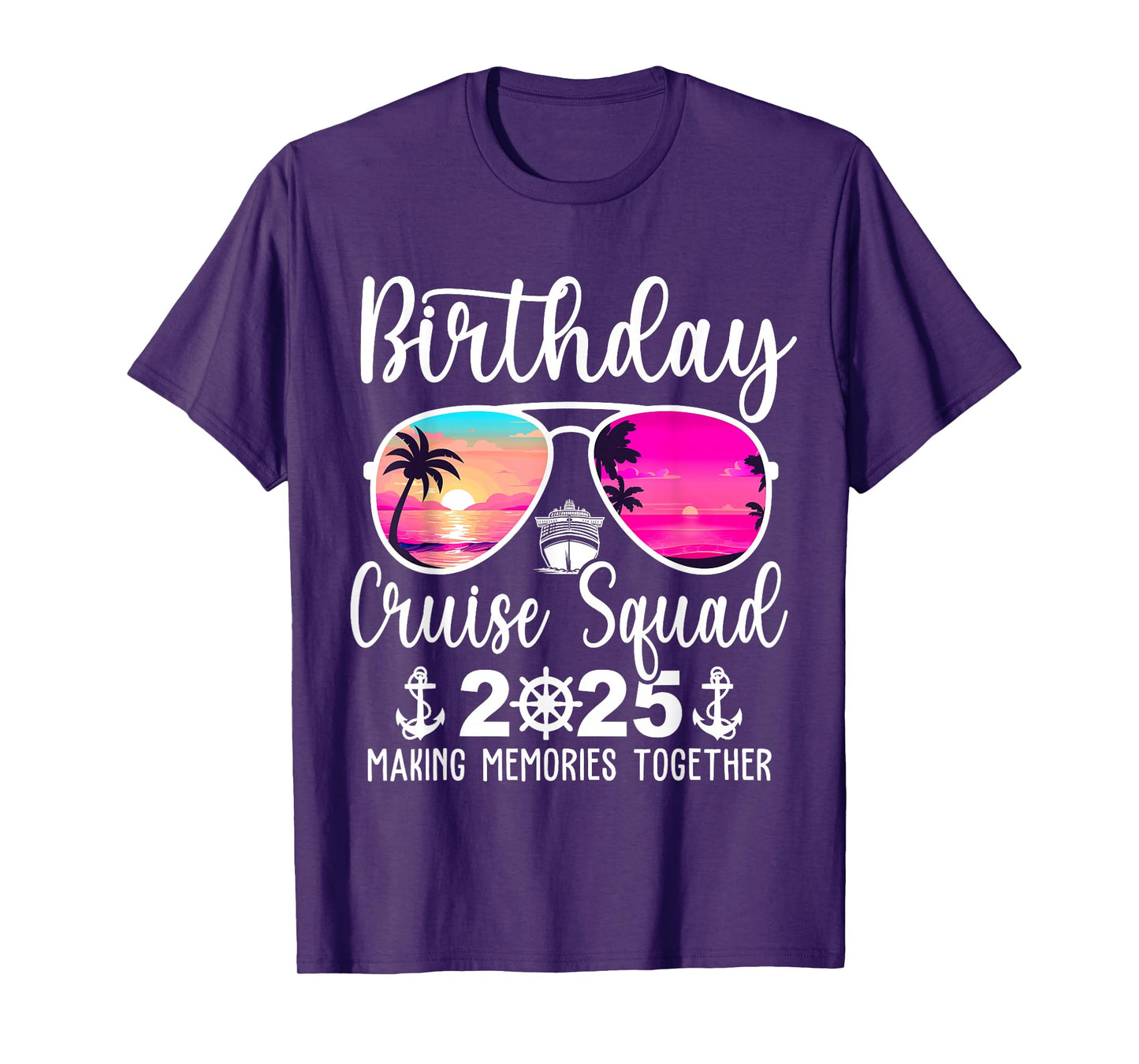 Birthday Cruise Squad 2025 Cruising Summer Vacation Trip T-Shirt