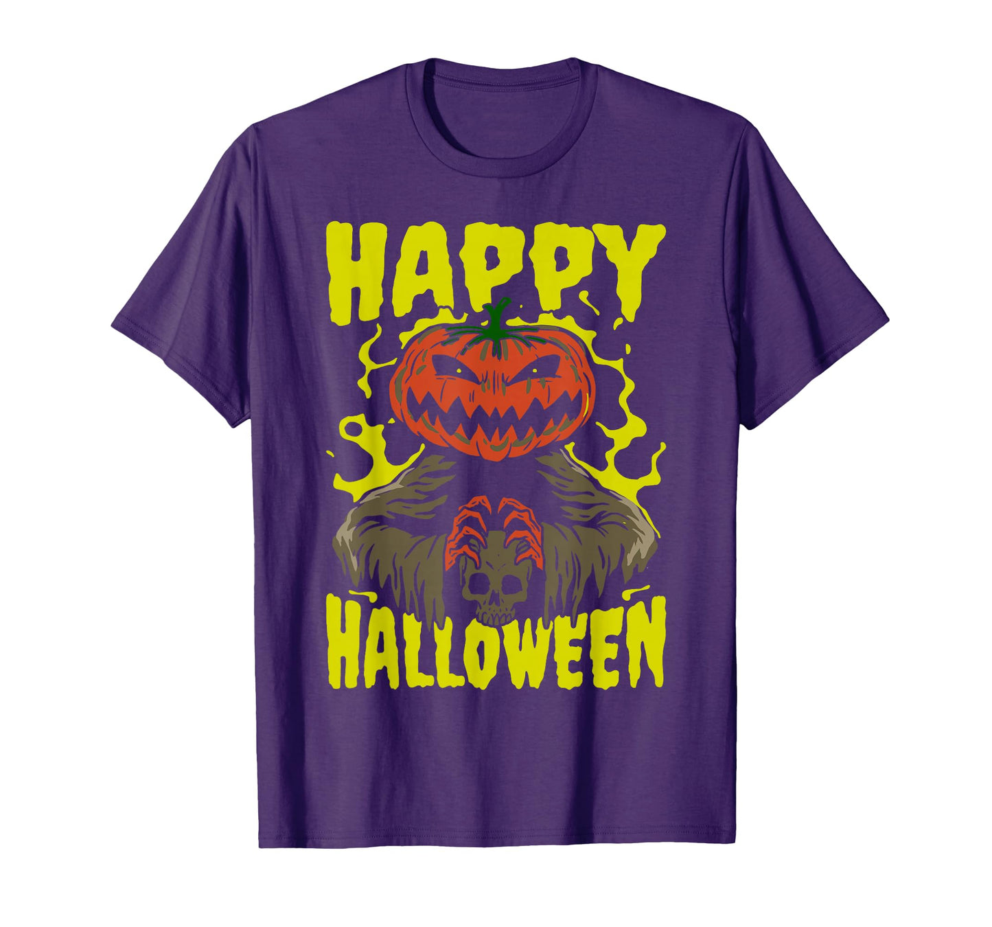 Happy Halloween Funny Pumpkin Ghost Witch for Men Women T-Shirt