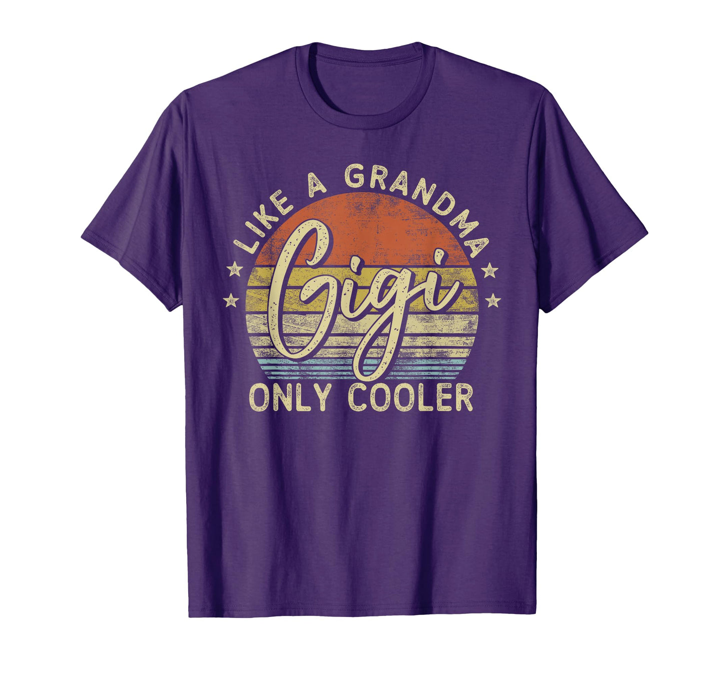 Gigi Like A Grandma Only Cooler Mother's Day Gigi T-Shirt, Small, Black