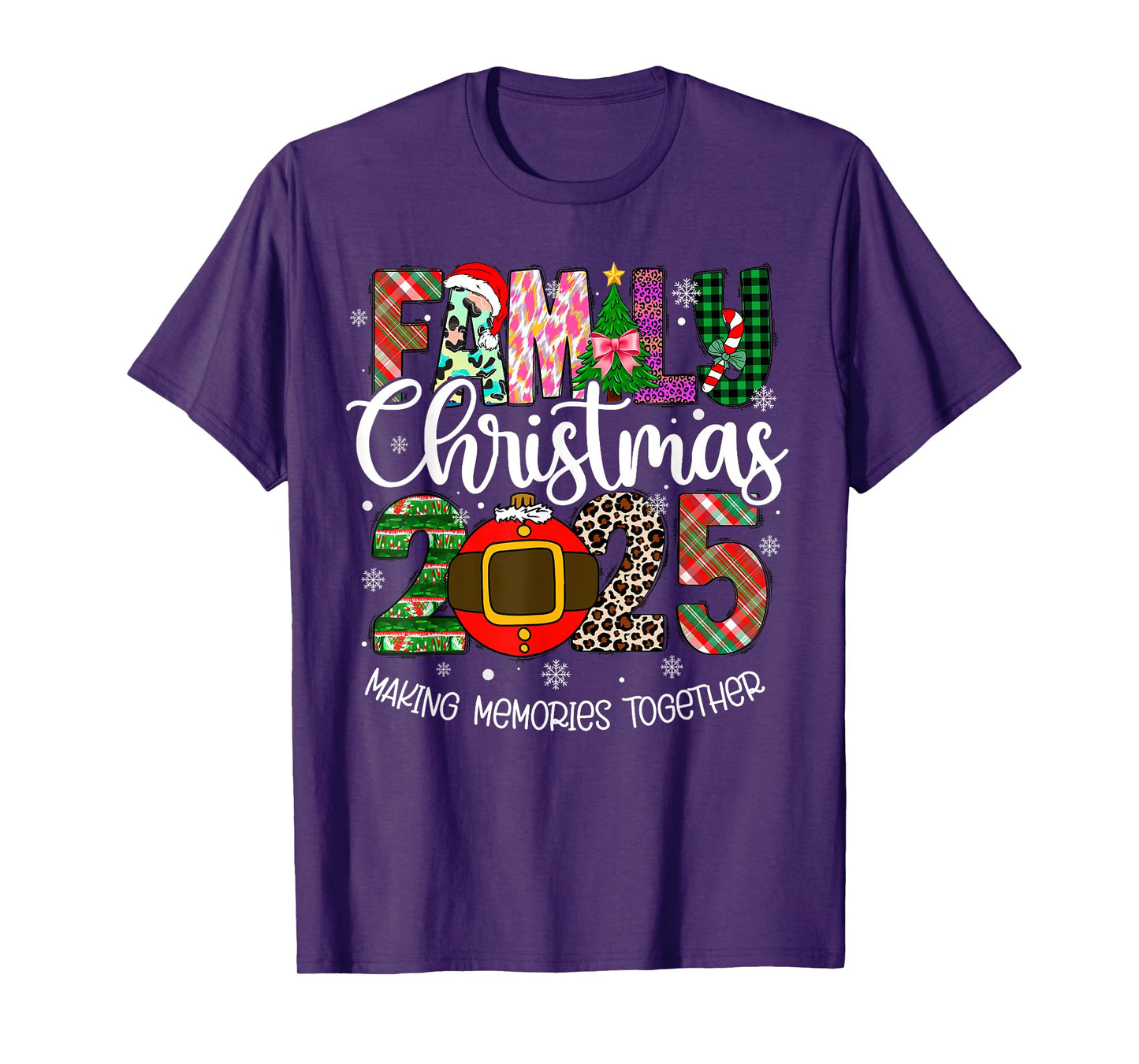 Family Christmas 2025 Making Memories Together Xmas Pajamas T-Shirt