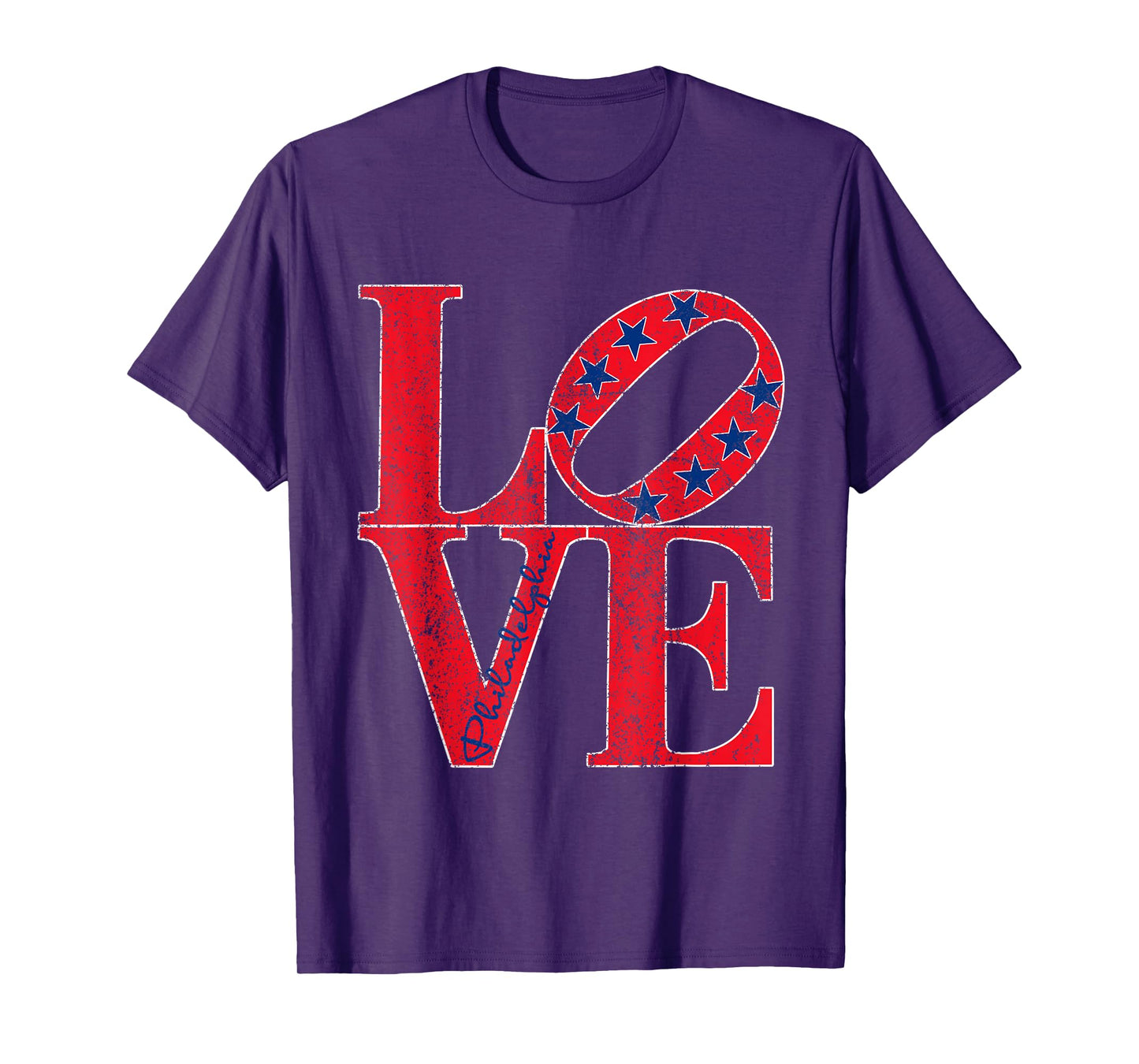 Vintage Philadelphia Love Stars Red October Sports Fans T-Shirt