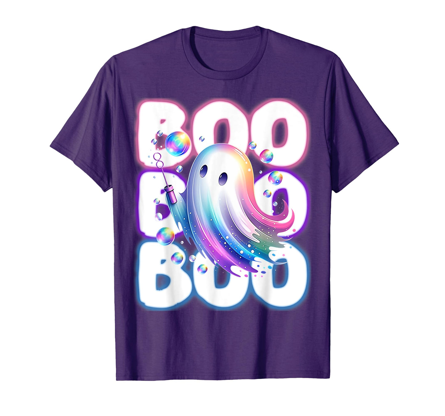 Boo Boo Boo Season Ghost Neon Coquette Halloween Boujee T-Shirt