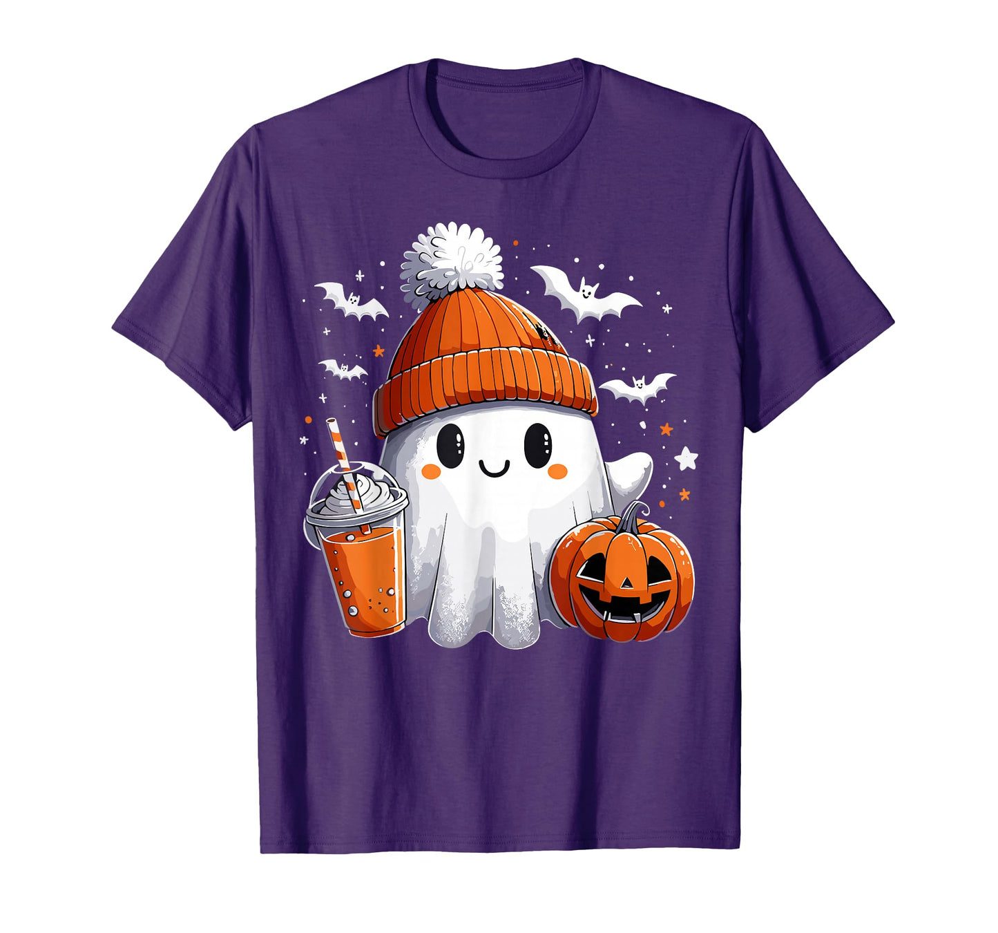 Ghost Drink Halloween Drink Pumpkin T-Shirt