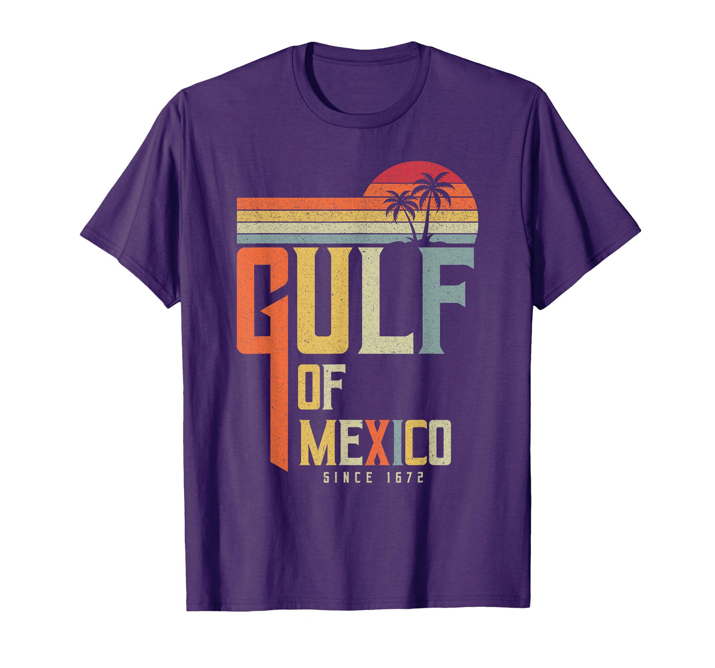 Gulf of Mexico Retro Vintage Beach Design T-Shirt
