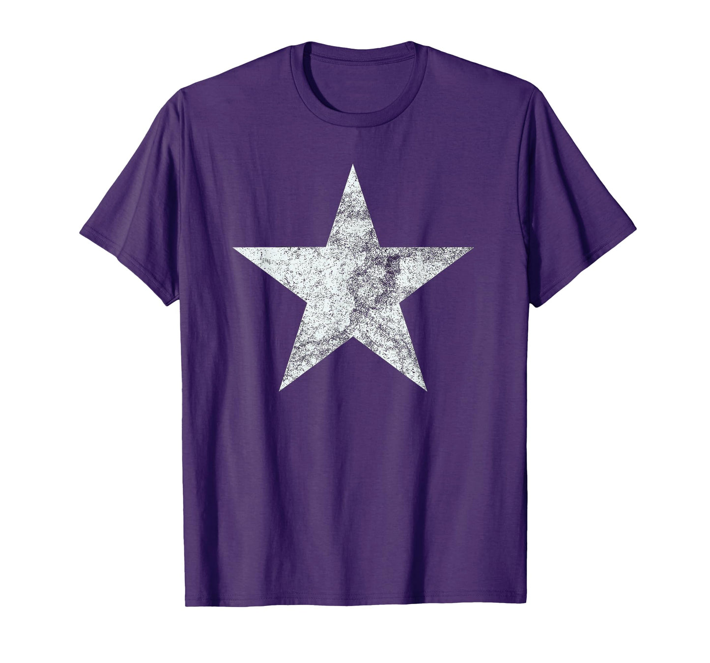 Vintage White Retro Star for Men & Women, Boys & Girls T-Shirt