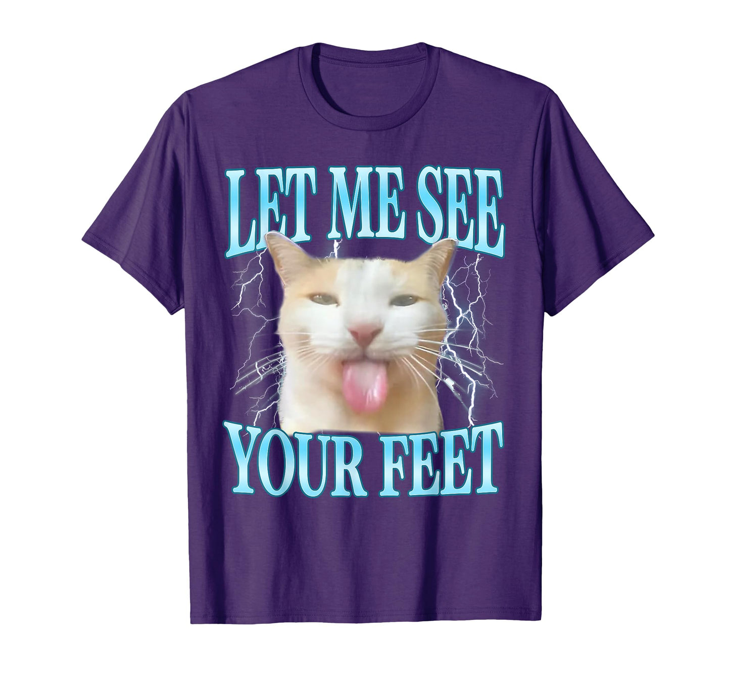 Your Feet Funny Offensive Silly Cat Meme Men Women Vintage T-Shirt
