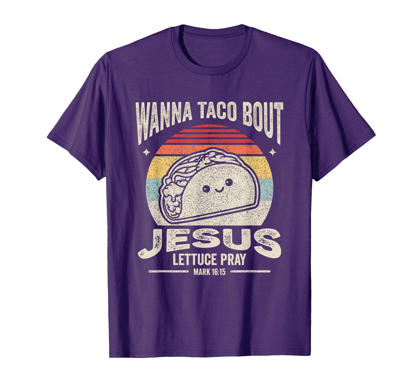 Christian Taco Retro Wanna Taco Bout Jesus Cinco de Mayo T-Shirt