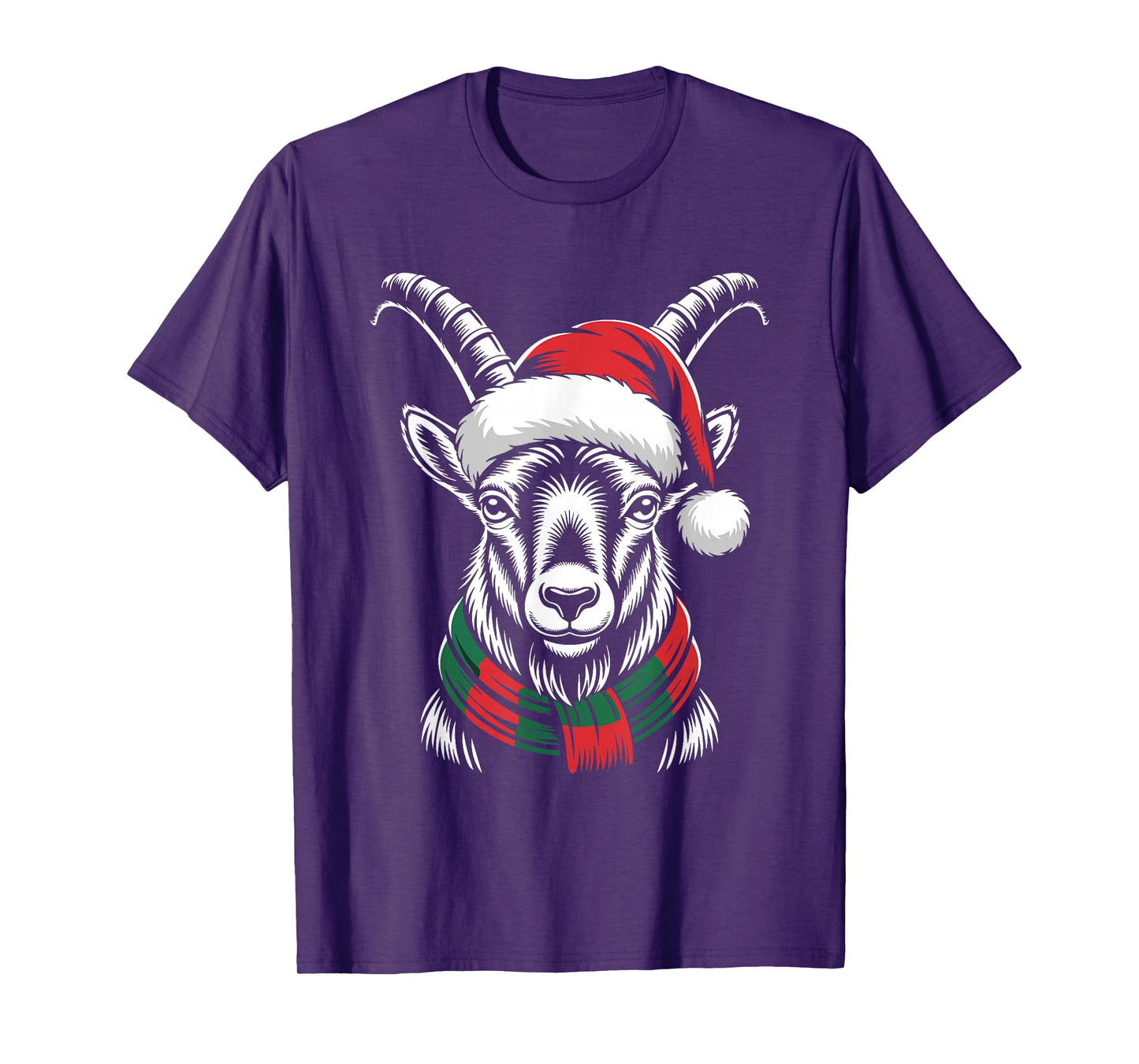 Ibex Xmas Santa Hat Scarf Christmas Costume T-Shirt