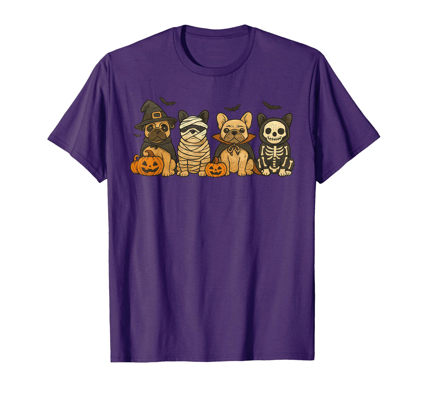 Mummy French Bulldog Halloween French Bulldog Witch Dog Mom T-Shirt