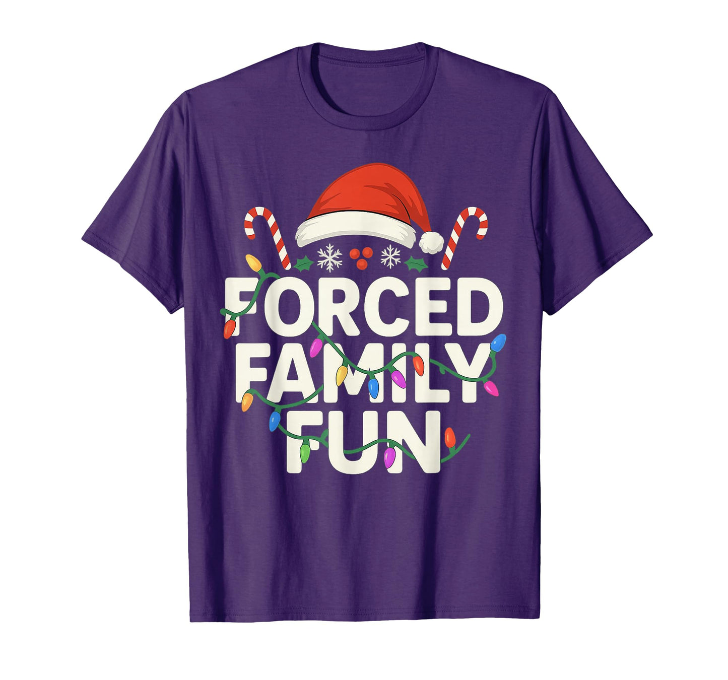 Forced Family Fun Christmas Matching Outfit for Holiday T-Shirt