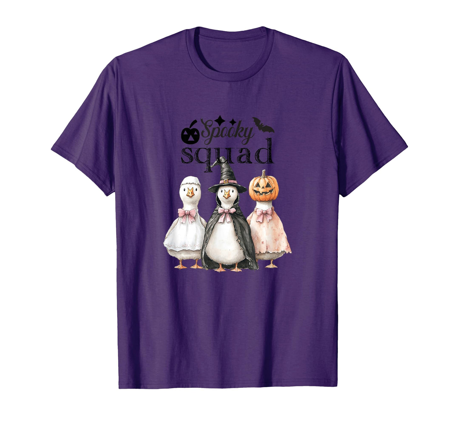 Funny Halloween Duck, Witch, Pumpkin, Ghost Cute Pet Costume T-Shirt