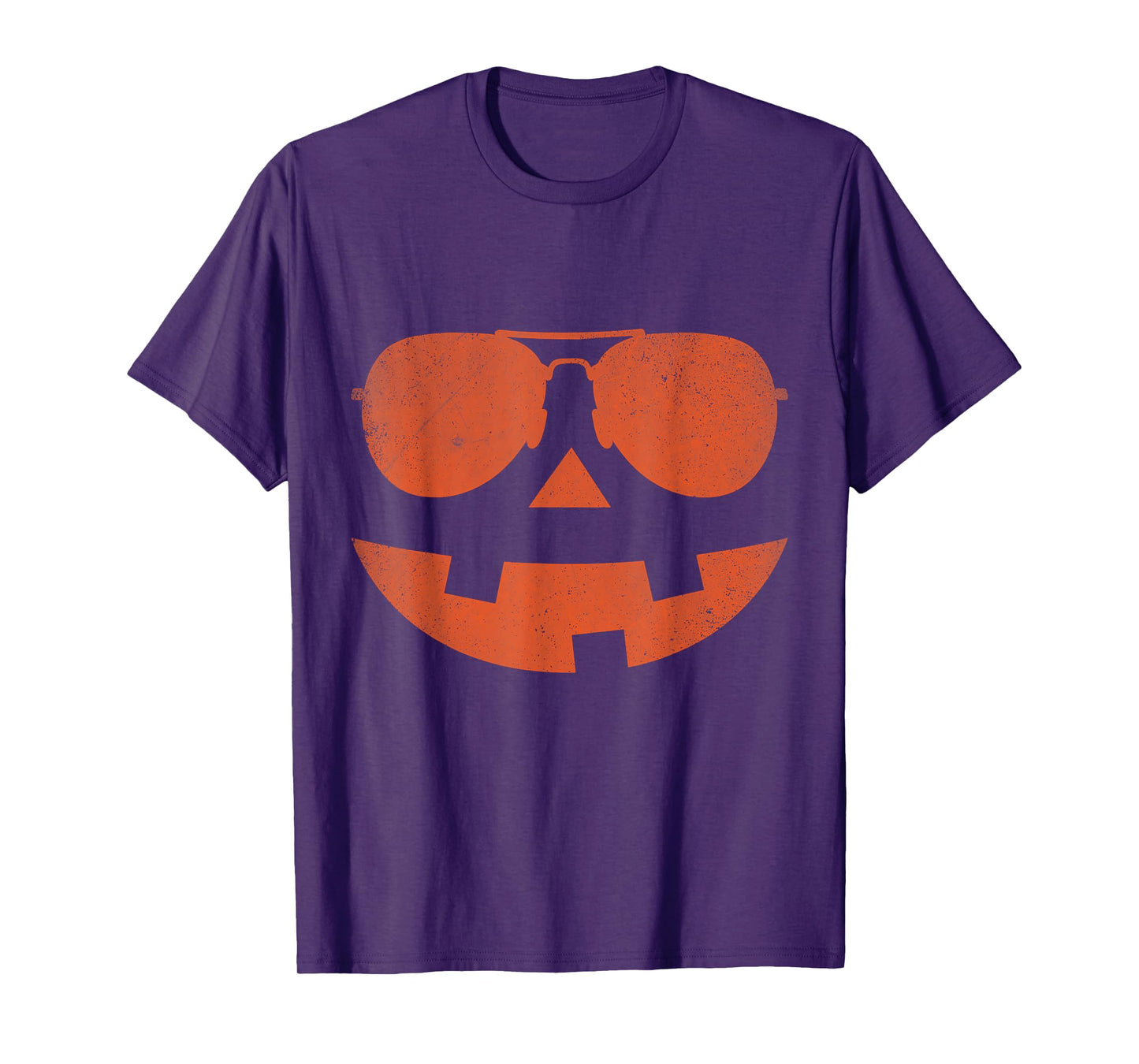Jack O Lantern Sunglasses Pumpkin Face Halloween Costume T-Shirt