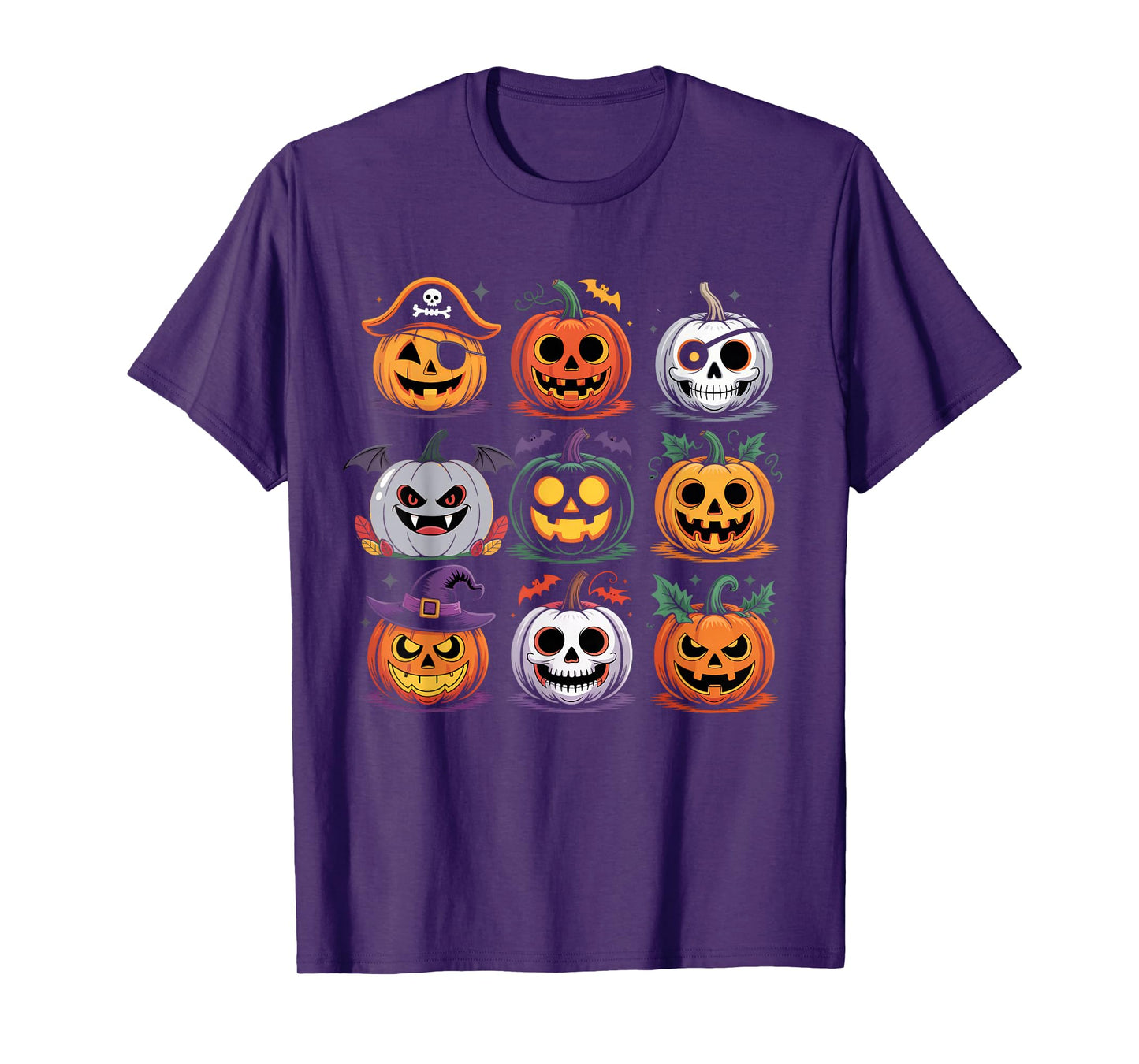 Spooky Pumpkins Faces Family Matching Halloween Costume 2025 T-Shirt