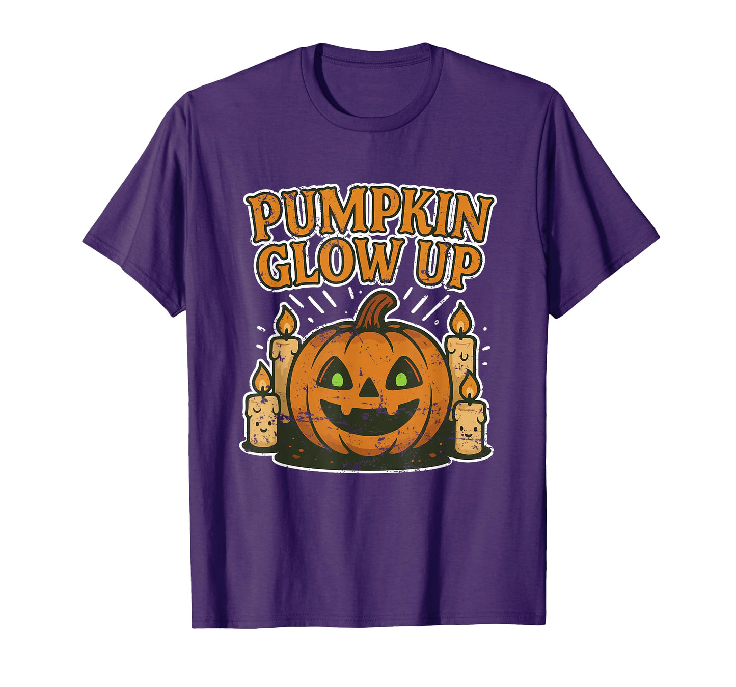 Pumpkin Glow Up with Candles T-Shirt