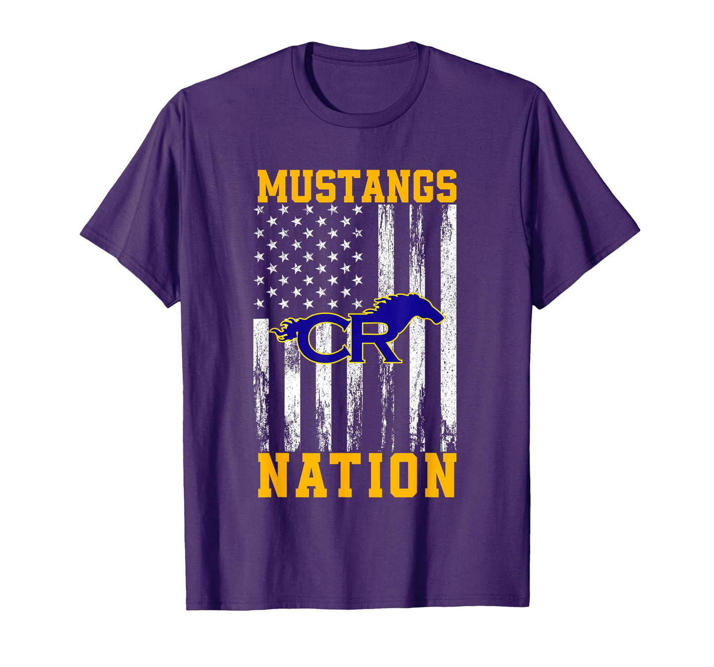 Cypress Ranch Mustangs Logo Nation HS T-Shirt