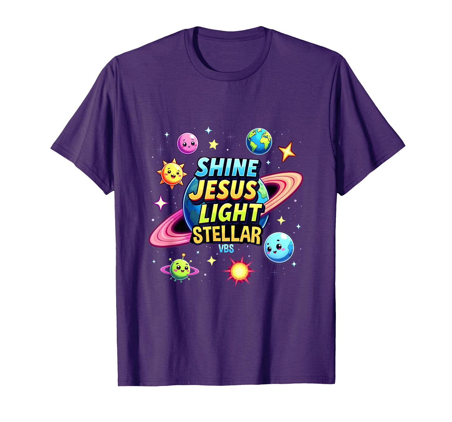 Stellar Space VBS 2025 School Camp Christian T-Shirt
