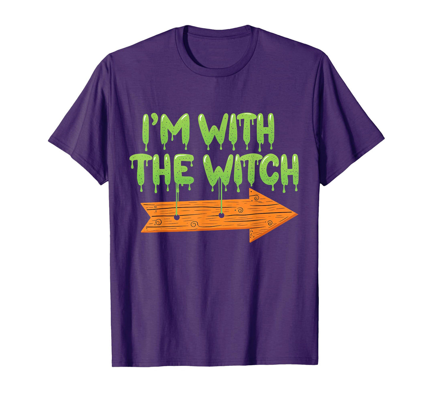 I'm with The Witch Halloween Couples Matching Spooky Season T-Shirt