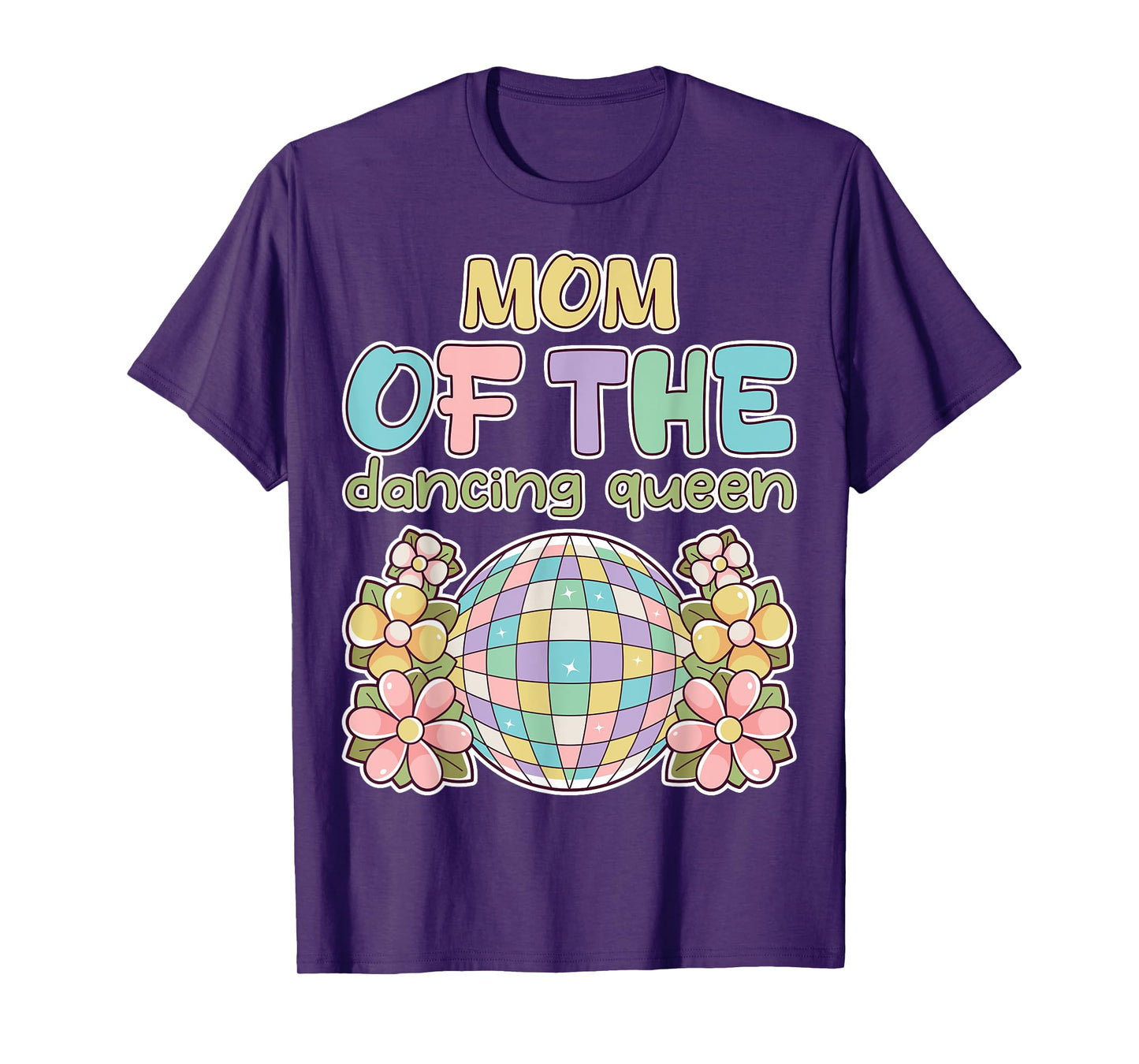 Mom of the Dance Queen Retro 17th Birthday Family Party T-Shirt