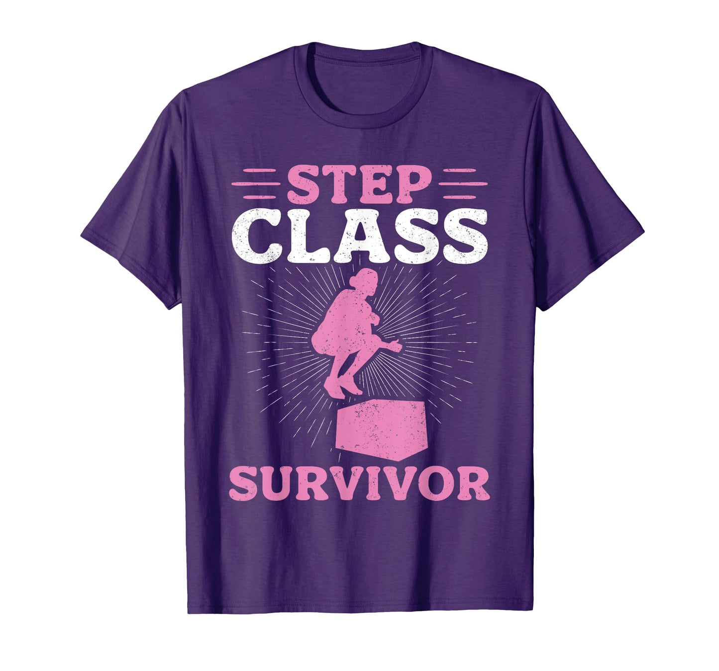Step Class Survivor Funny Step Aerobics T-Shirt