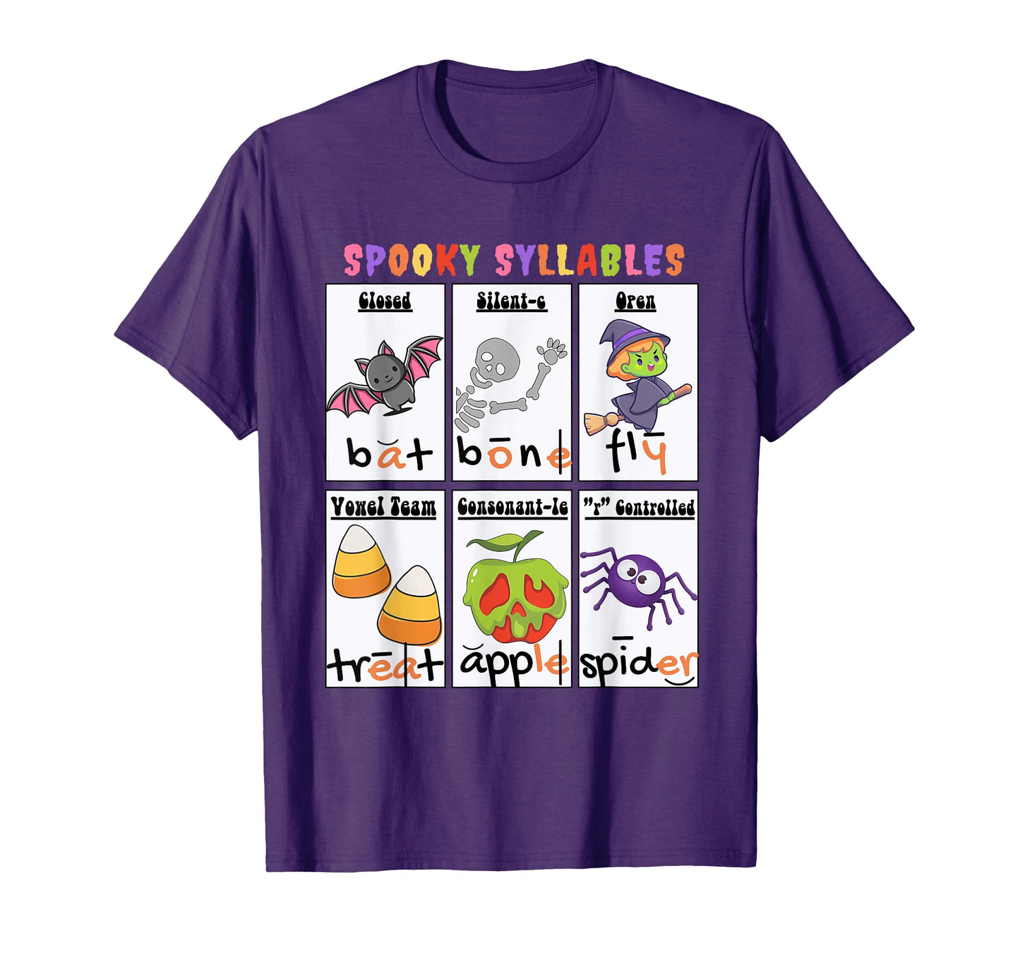 Spooky Syllables Funny Halloween T-Shirt
