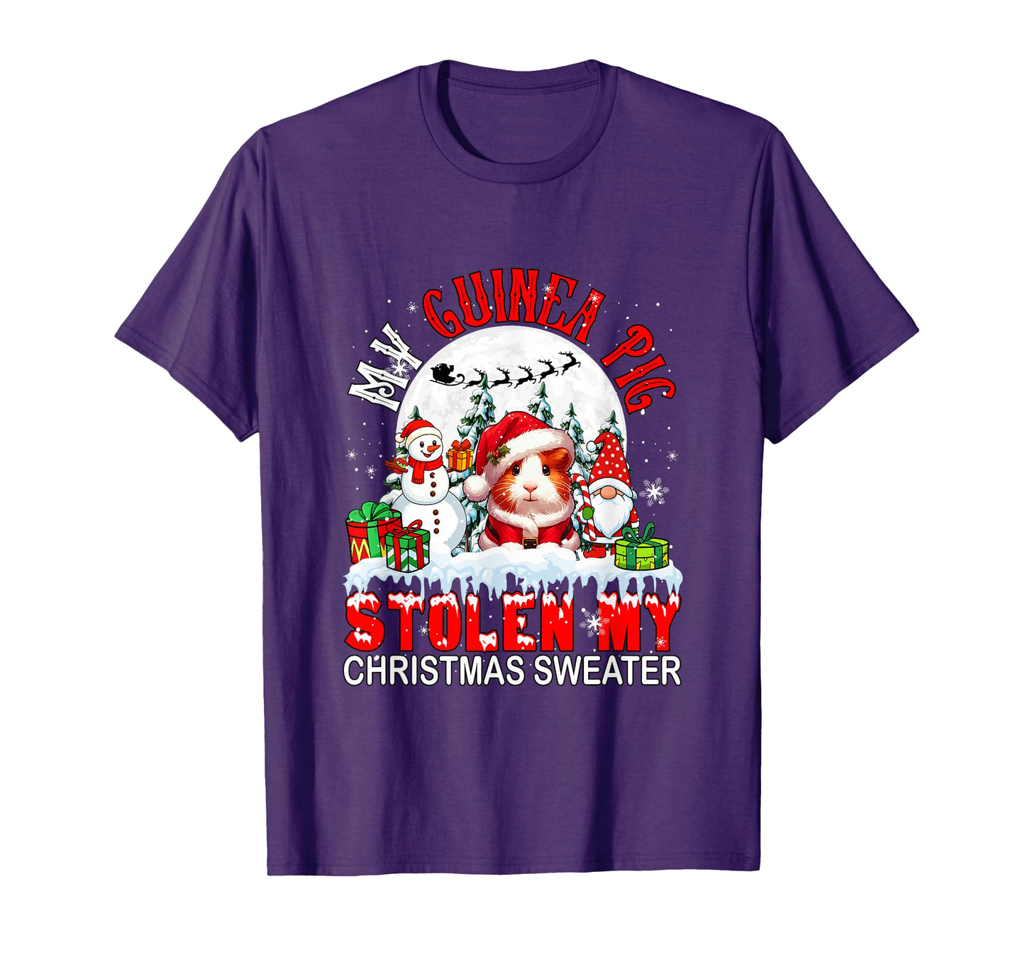 My Guinea Pig Stolen My Christmas Sweater Santa Dog Owner T-Shirt