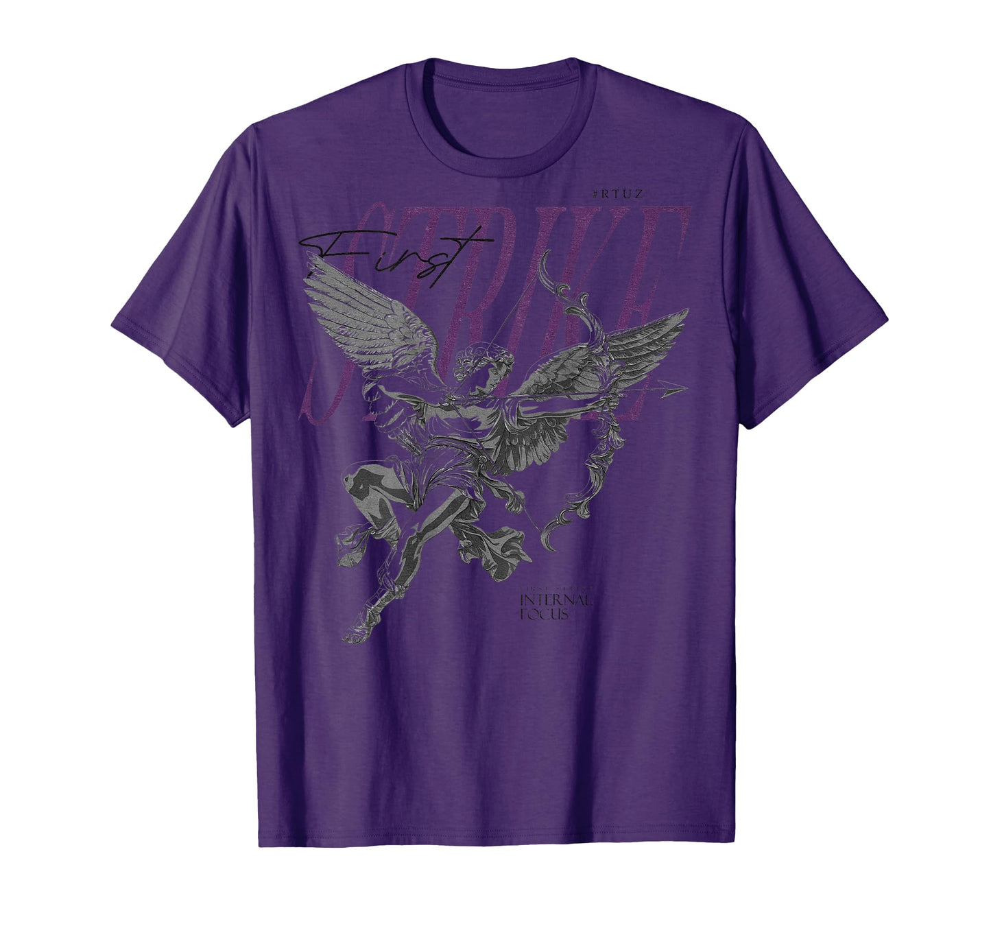 Hip Hop Vintage Edgy Urban Y2K Back Print Streetwear Angel T-Shirt