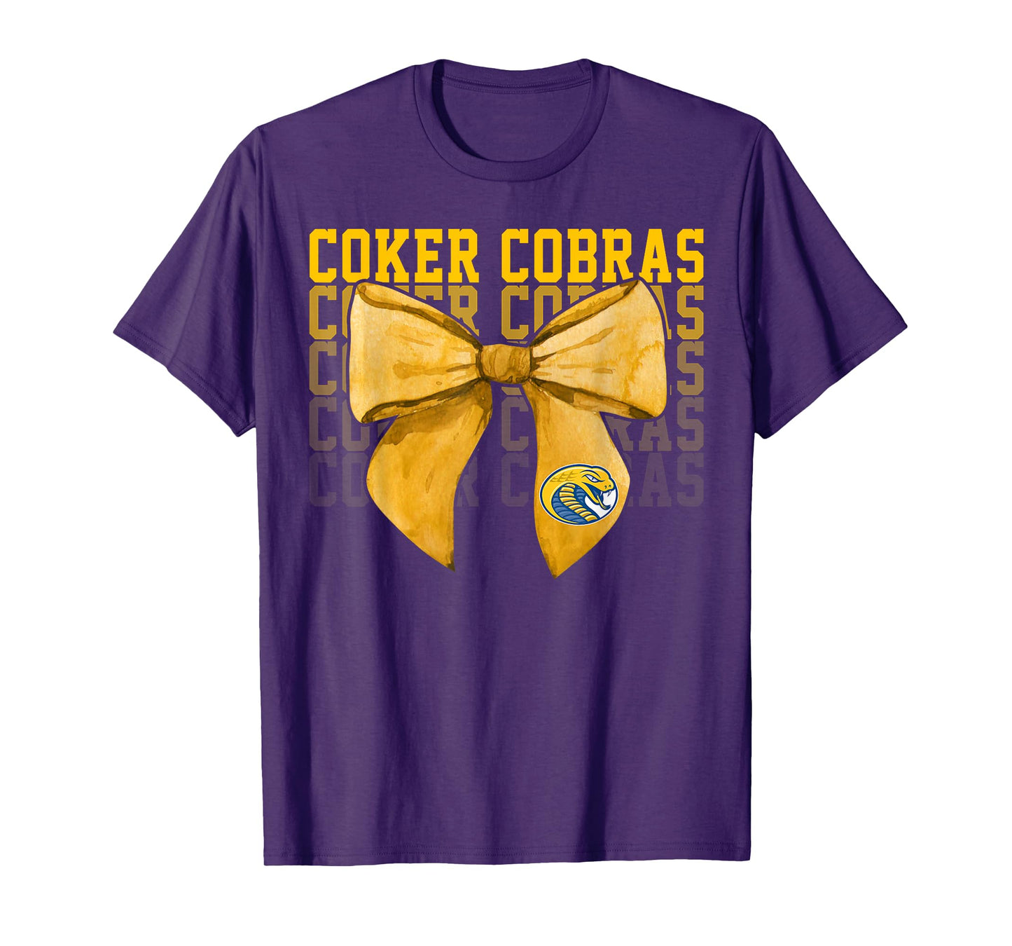 Coker College University Cobras Bow Vintage Athletics Girls T-Shirt