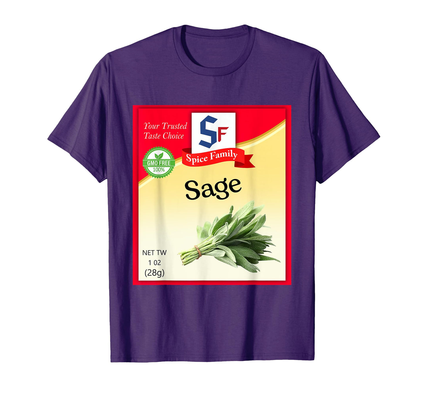 Sage Condiment Costume Holiday Spice Costumes T-Shirt