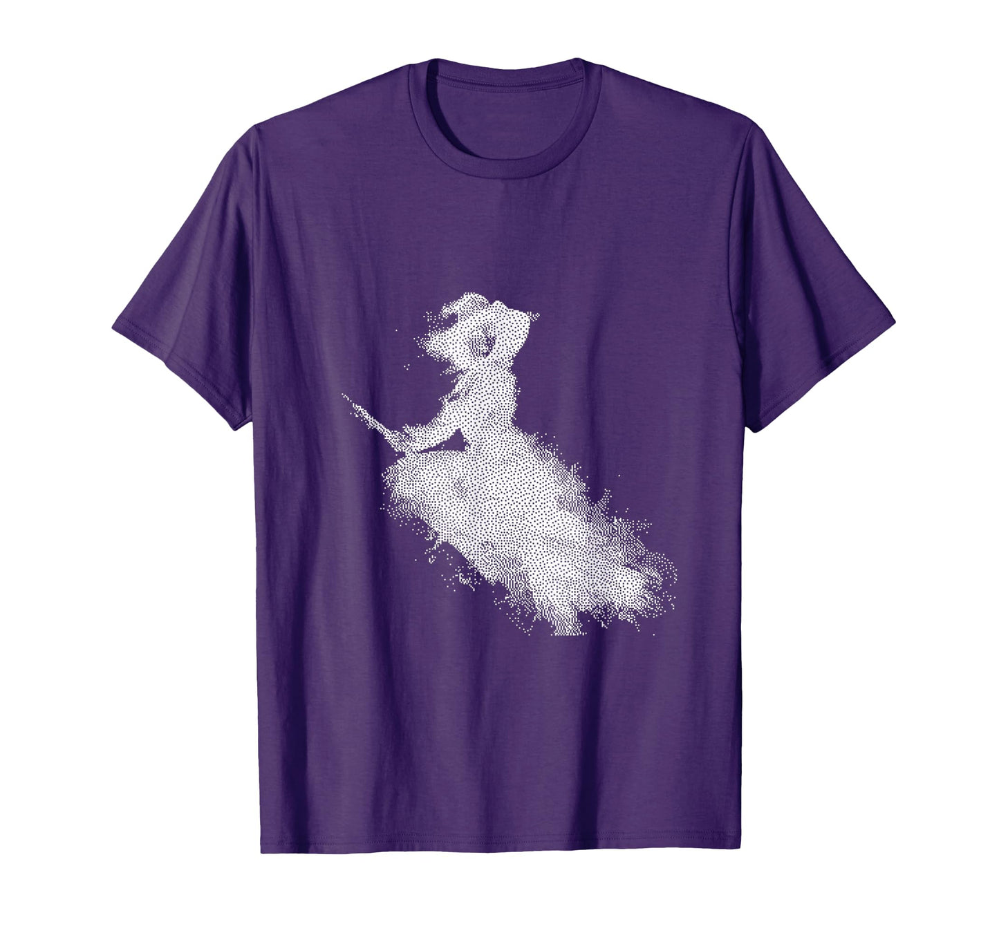 Enchanted Witch Flying Broom Halloween T-Shirt