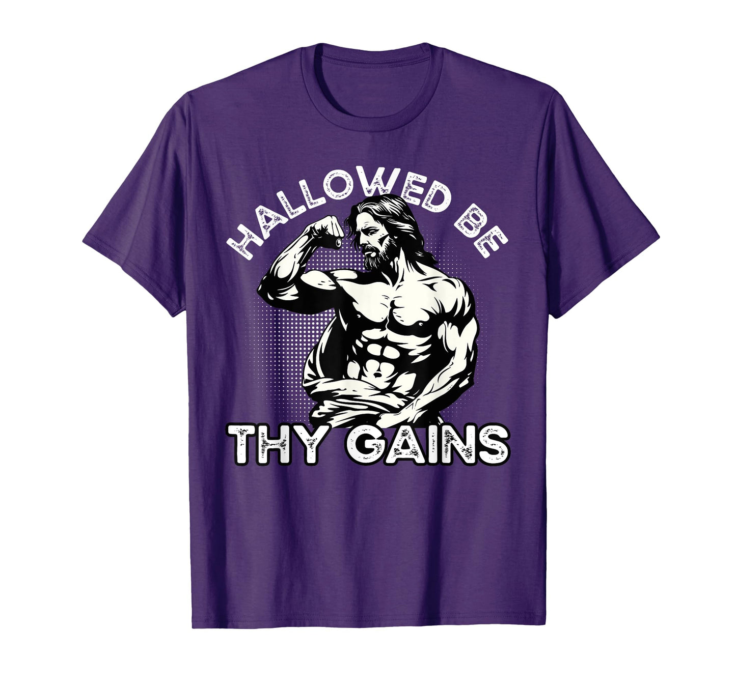 Funny Gym Workout Bodybuilding Fitness Gym And Jesus Christ T-Shirt
