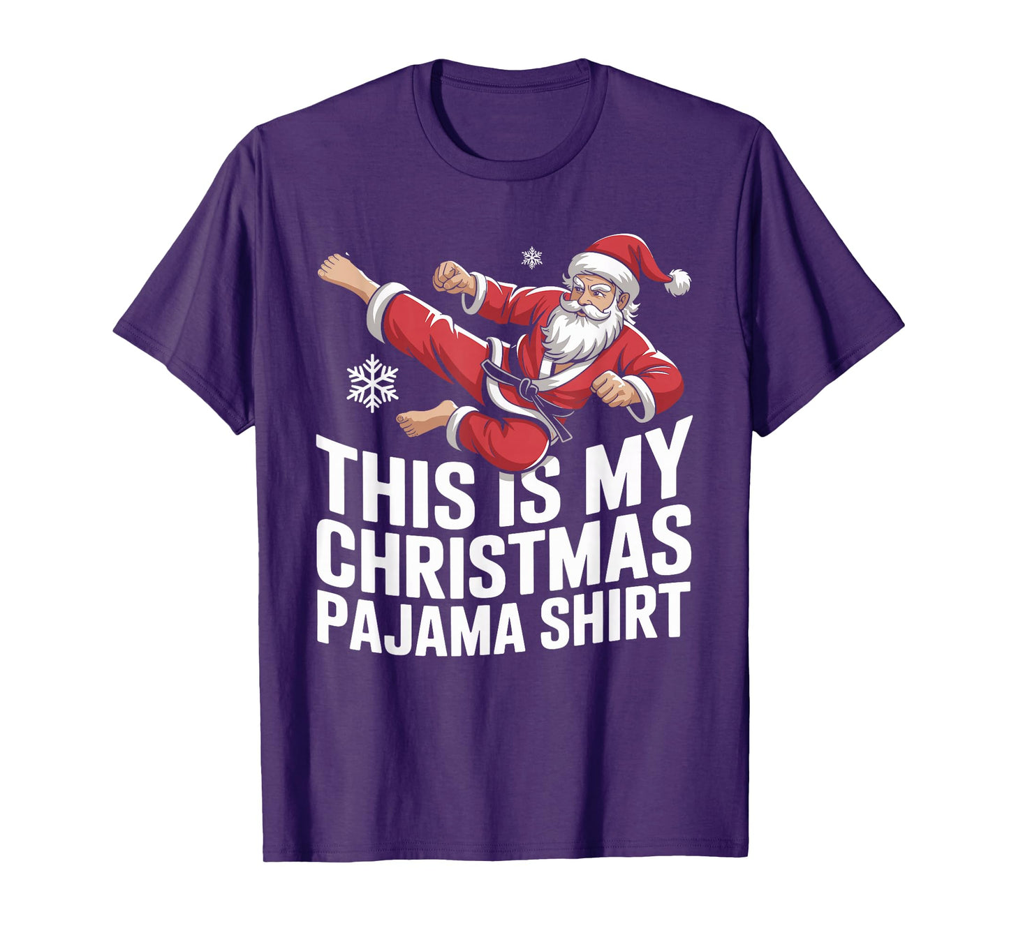 Funny Santa Claus Karate Christmas Martial Arts for Men T-Shirt
