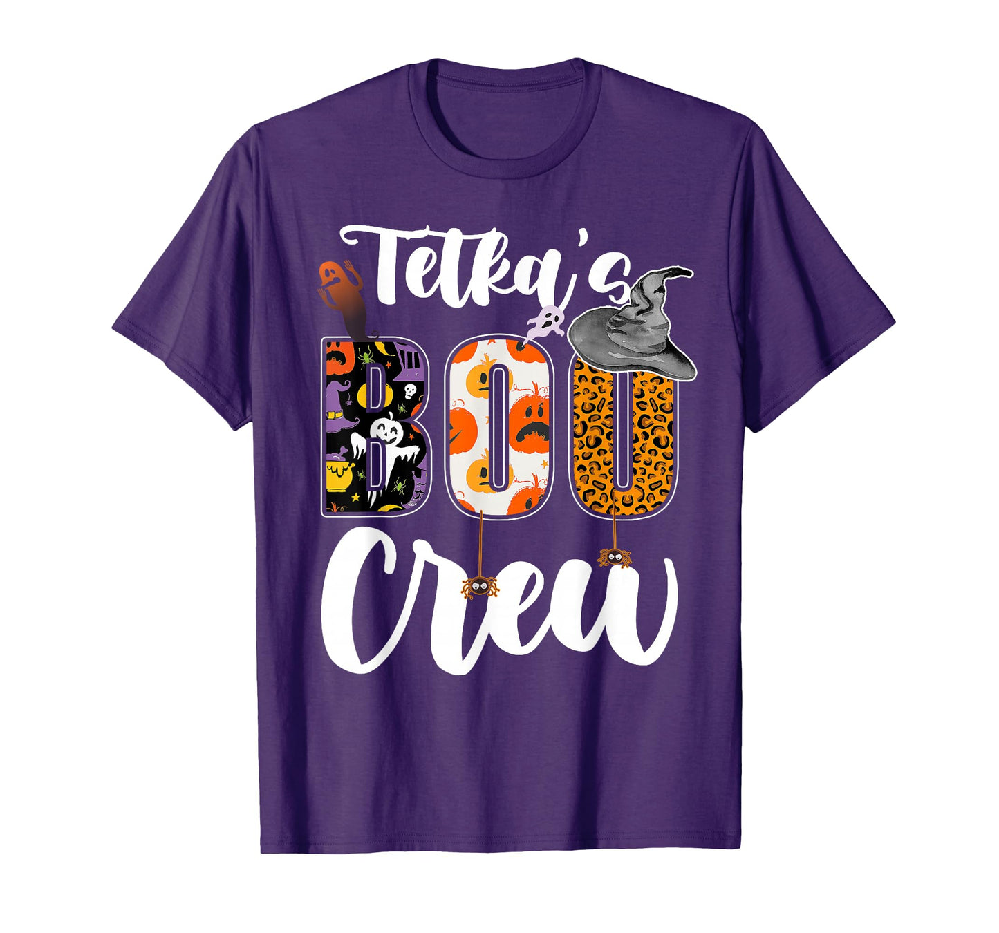 Tetka's Boo Crew Halloween Aunt Nephew Niece Matching T-Shirt