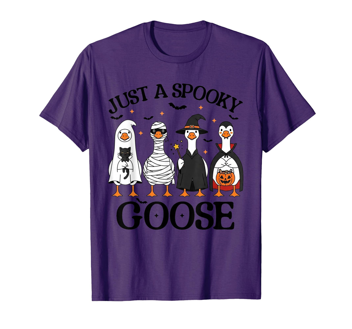 Just A Spooky Goose Halloween Goose Costume Funny Halloween T-Shirt
