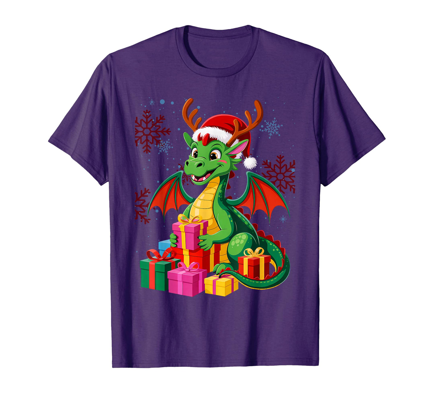 Dragon Santa Claus Ugly Christmas Sweater Dinosaur Dino T-Shirt
