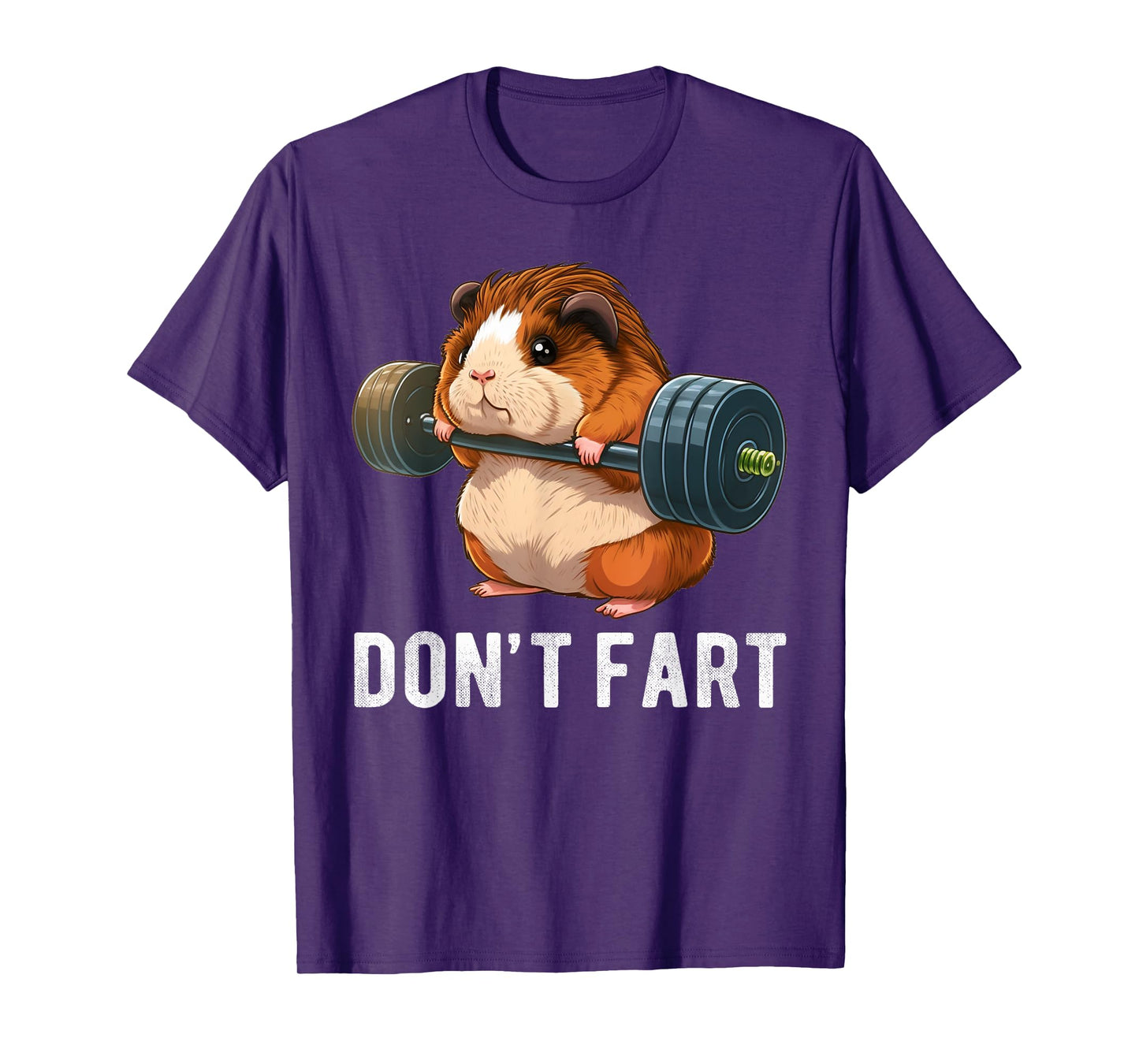 Guinea Pig Weight Lifting Gym Fitness Workout Funny T-Shirt