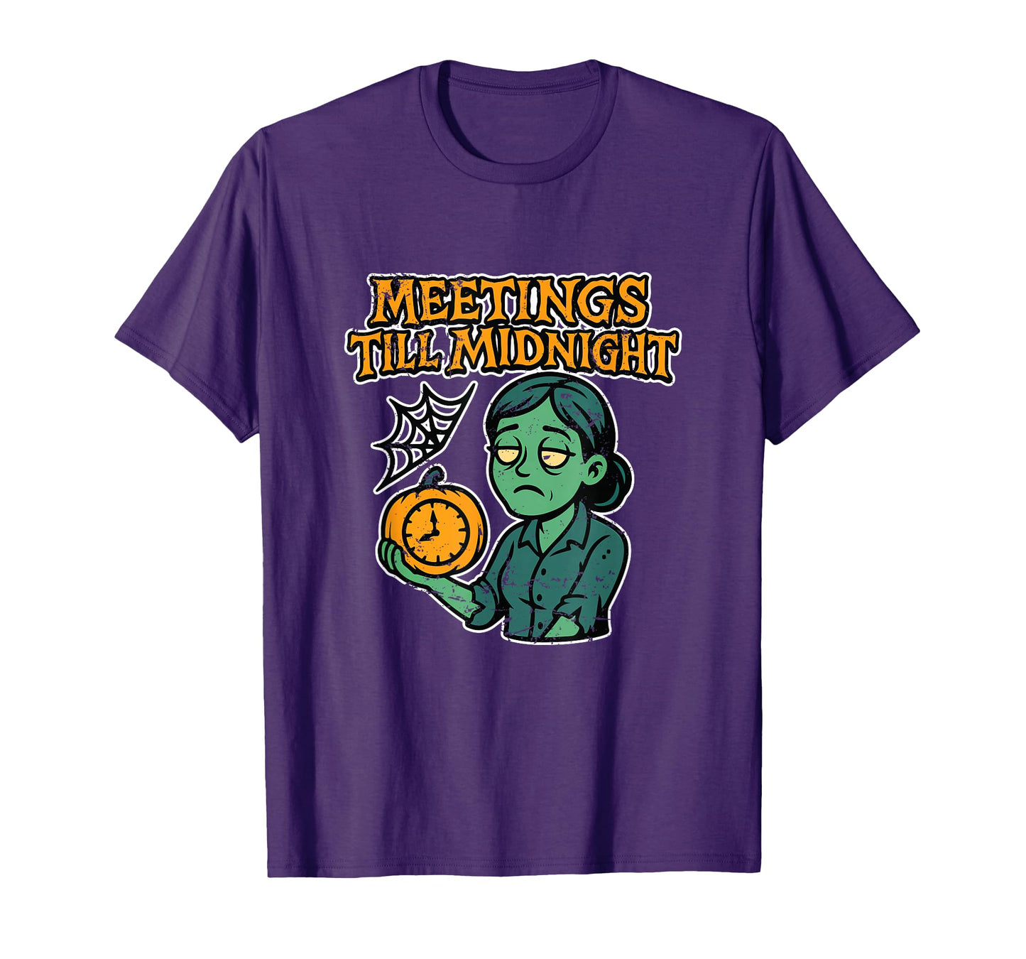 Meetings Till Midnight Zombie T-Shirt
