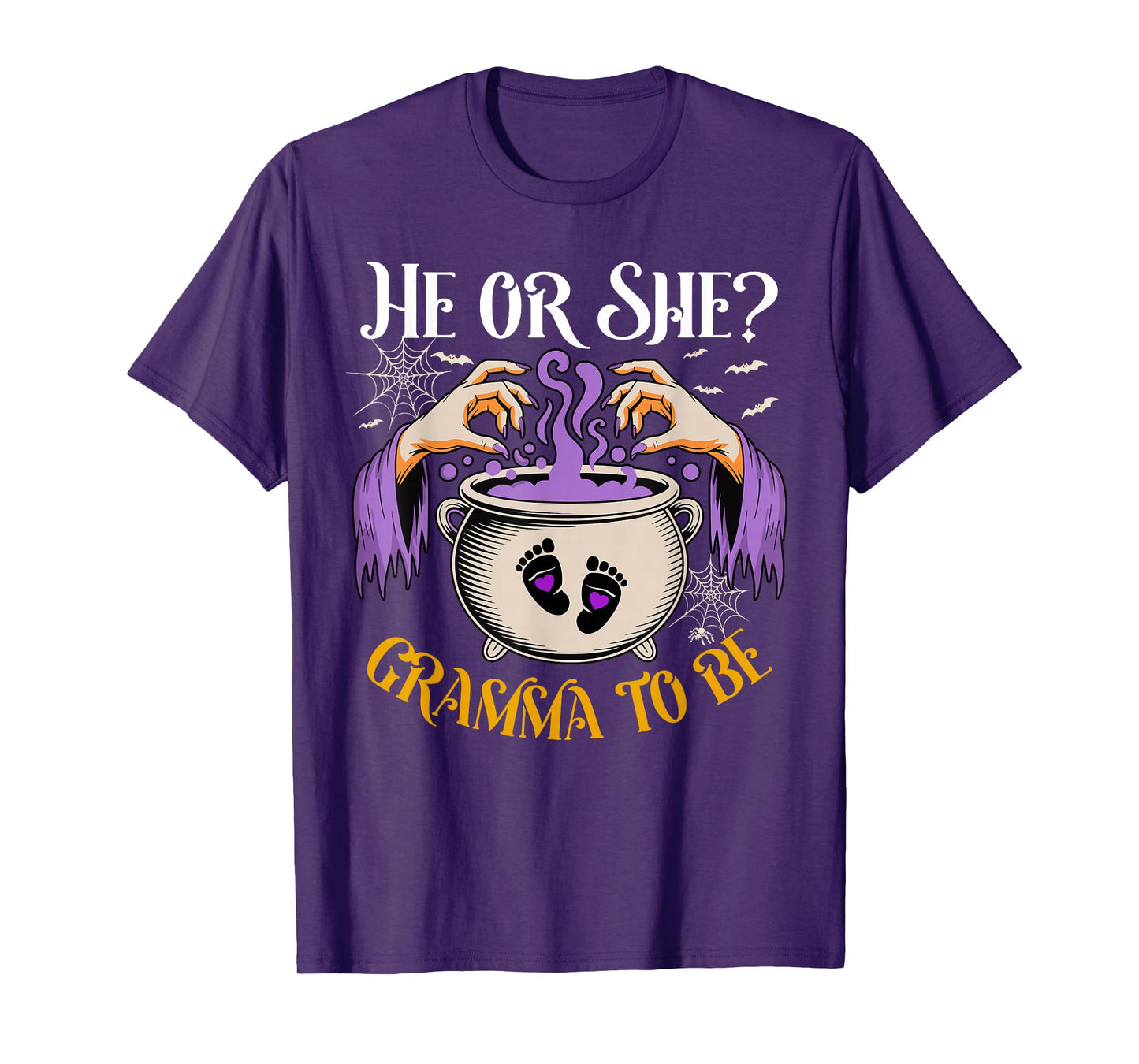 He Or She Gramma to Be Baby Reveal Halloween Costume T-Shirt