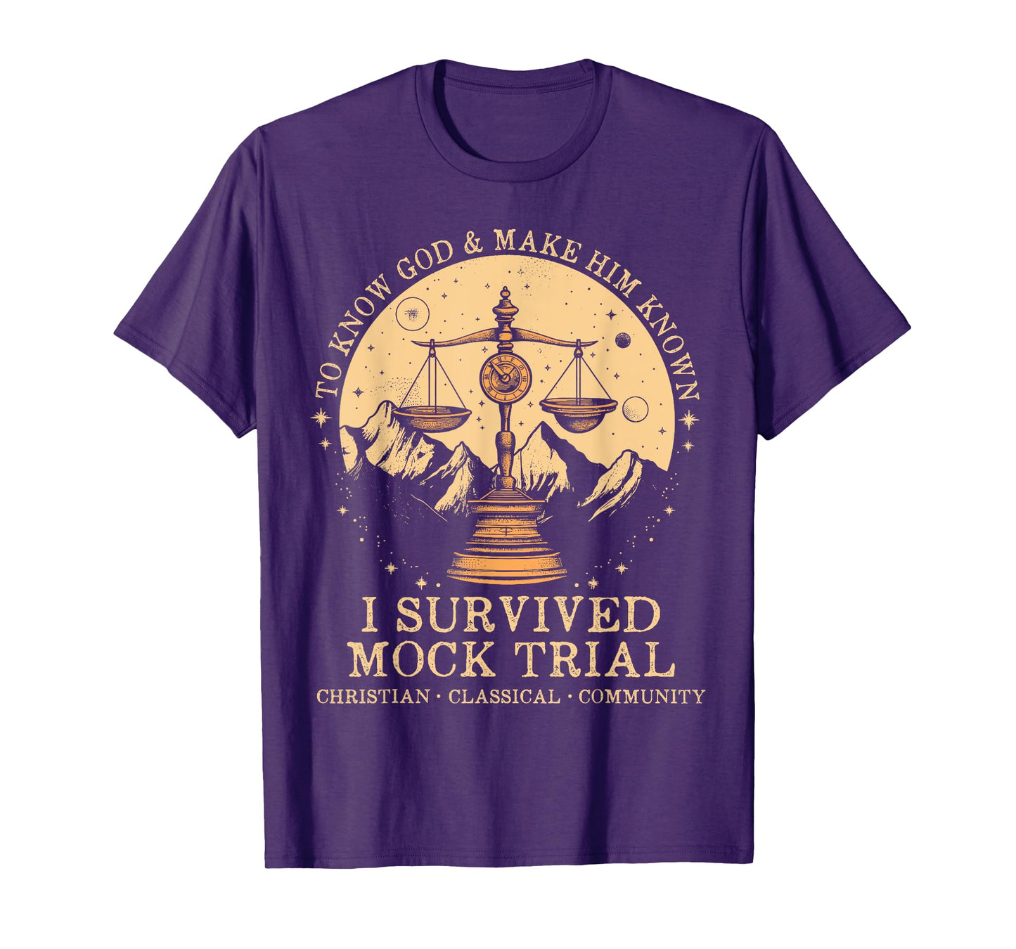 To Know God And Make Him Know I Survived Mock Trial T-Shirt