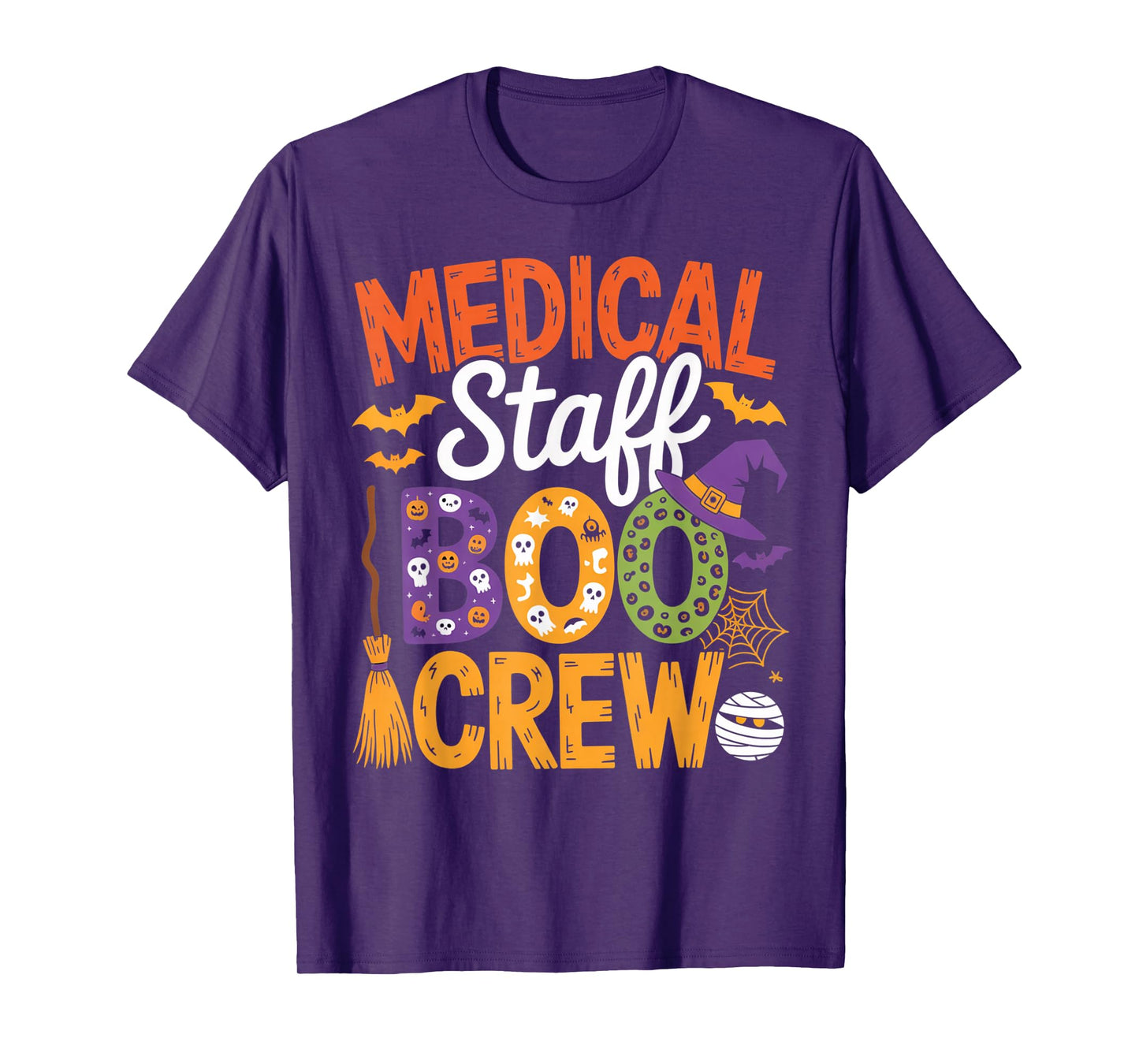 Medical Staff Boo Crew Spooky Halloween Outfit for Workers T-Shirt