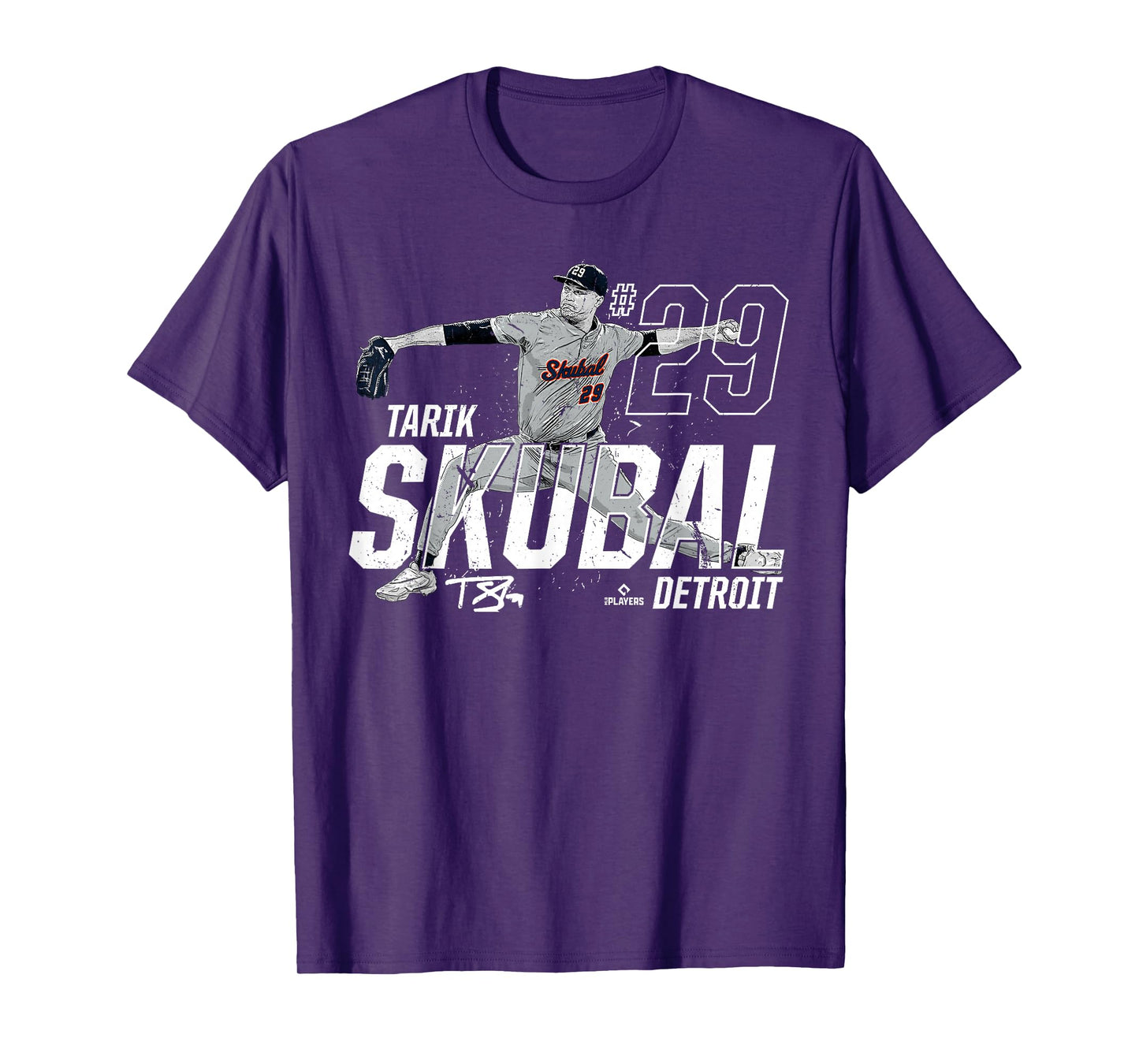 Dynamic Pose Tarik Skubal Detroit Baseball MLBPA T-Shirt