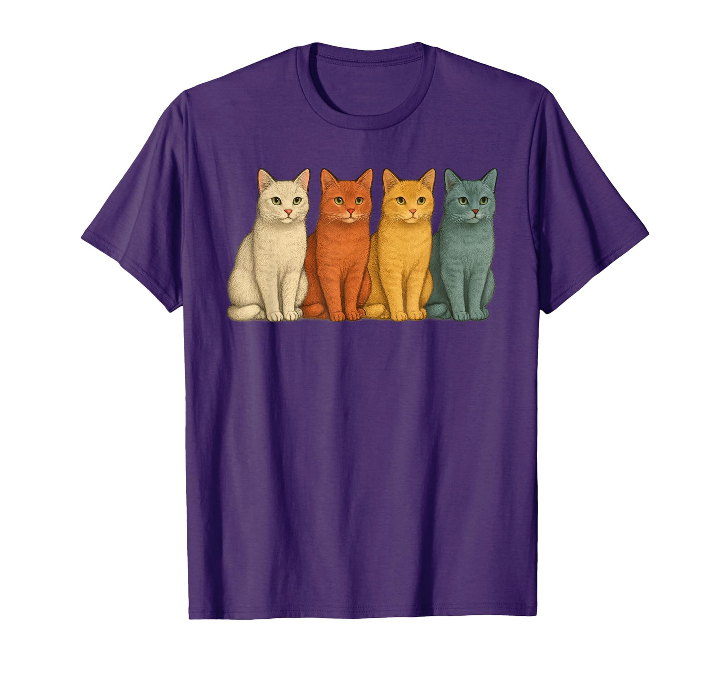 Vintage Cats Cute Cat Retro T-Shirt