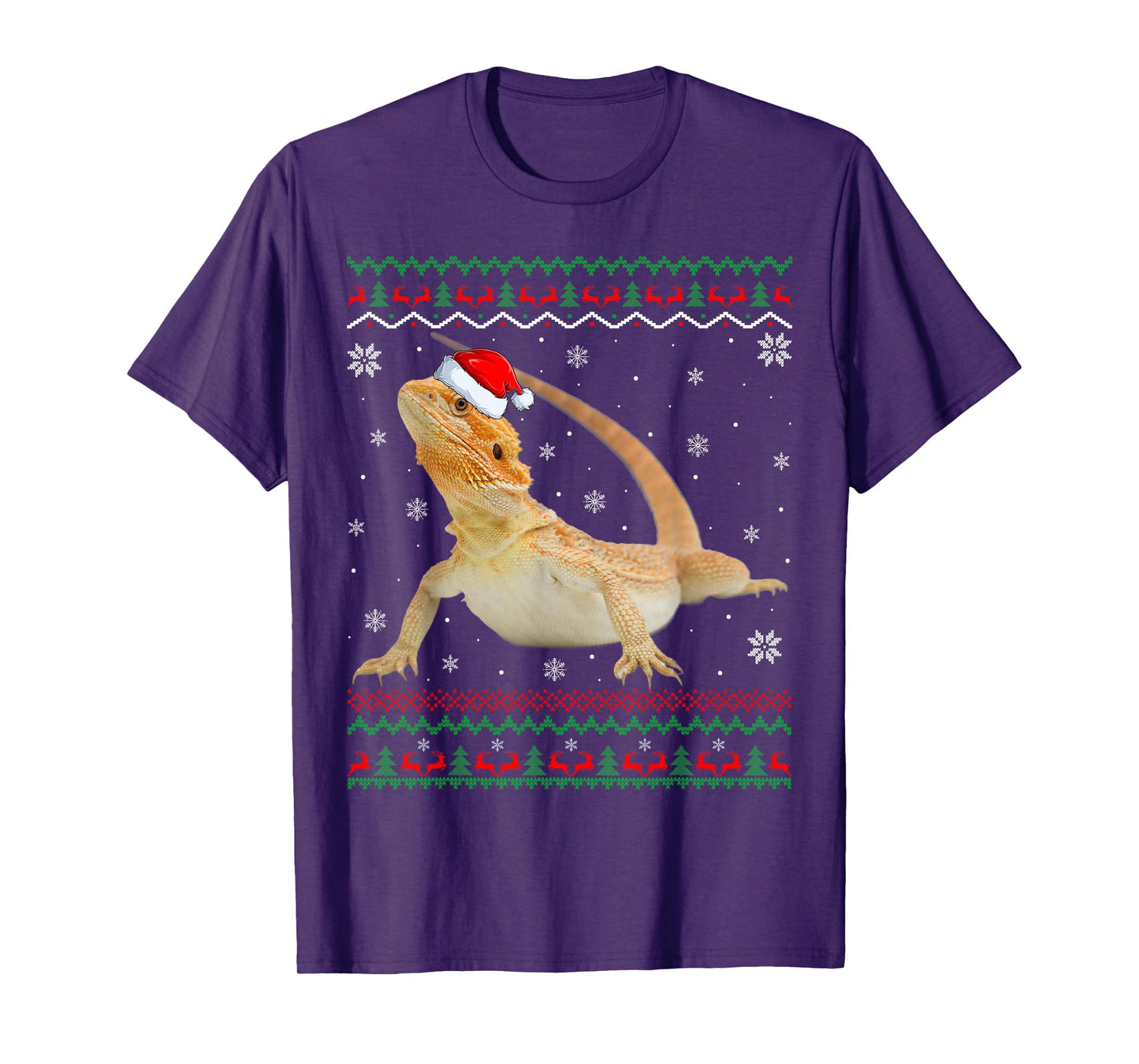 Funny Bearded Dragon Christmas Pajamas Ugly Sweater Xmas T-Shirt